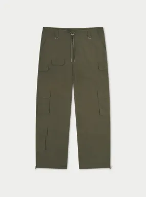 MULTI POCKET OVERSIZED CARGOS - KHAKI