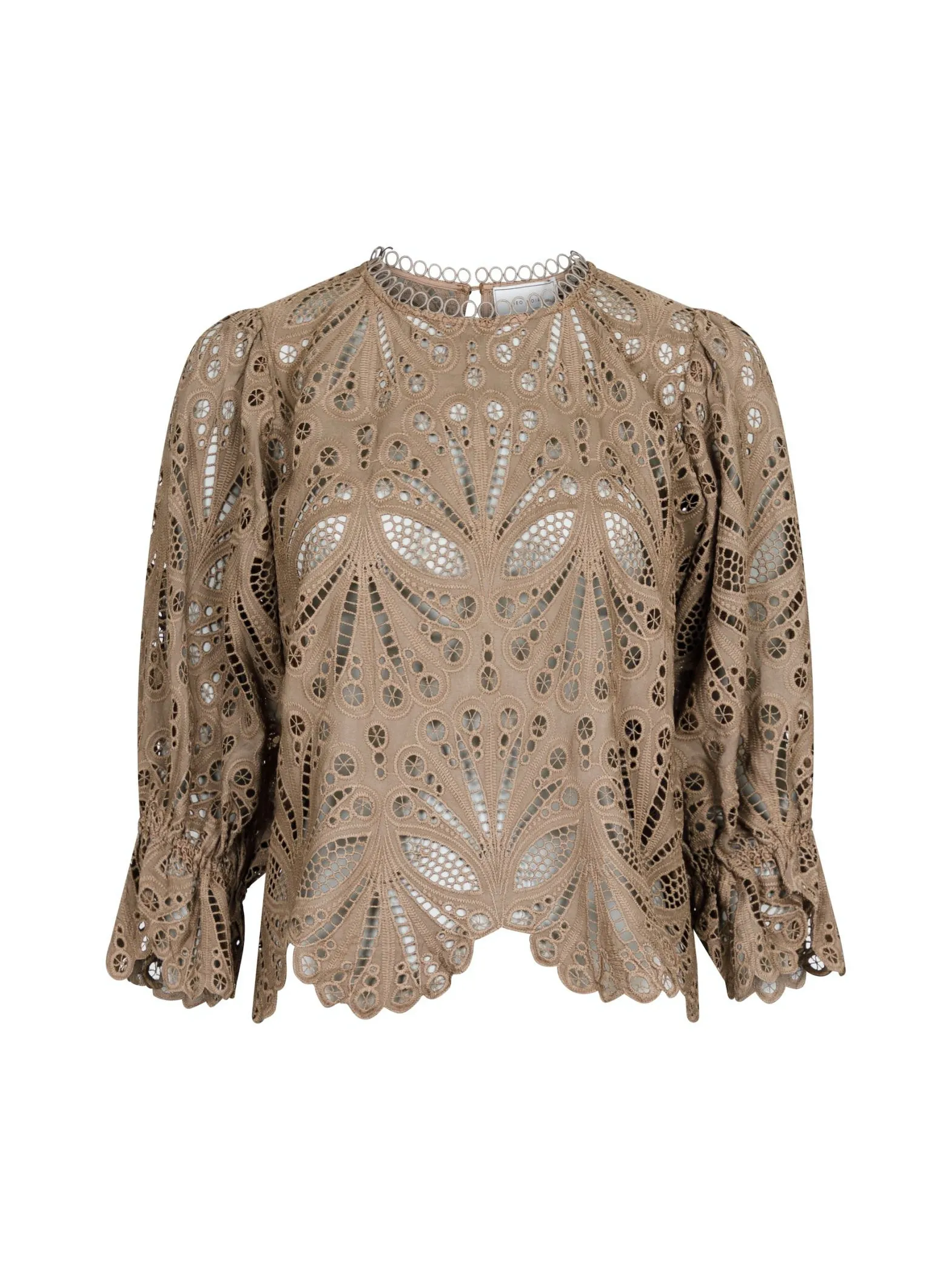 NEO NOIR BLOUSE ADELA EMBROIDERY TAUPE