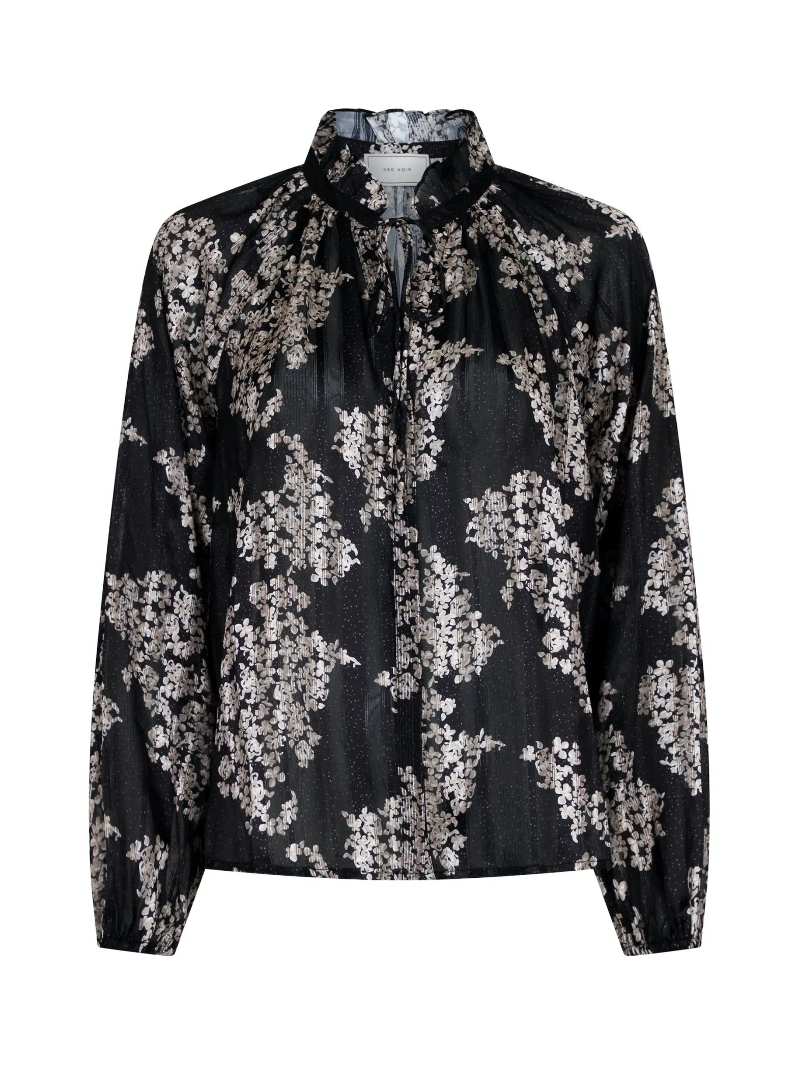 NEO NOIR BLOUSE COBIE ELDERFLOWER BLACK