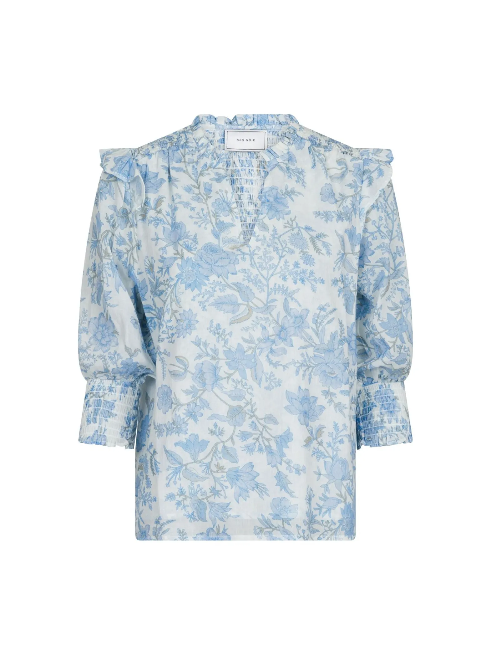 NEO NOIR BLOUSE DAVINA ROSE FIELD LIGHT BLUE