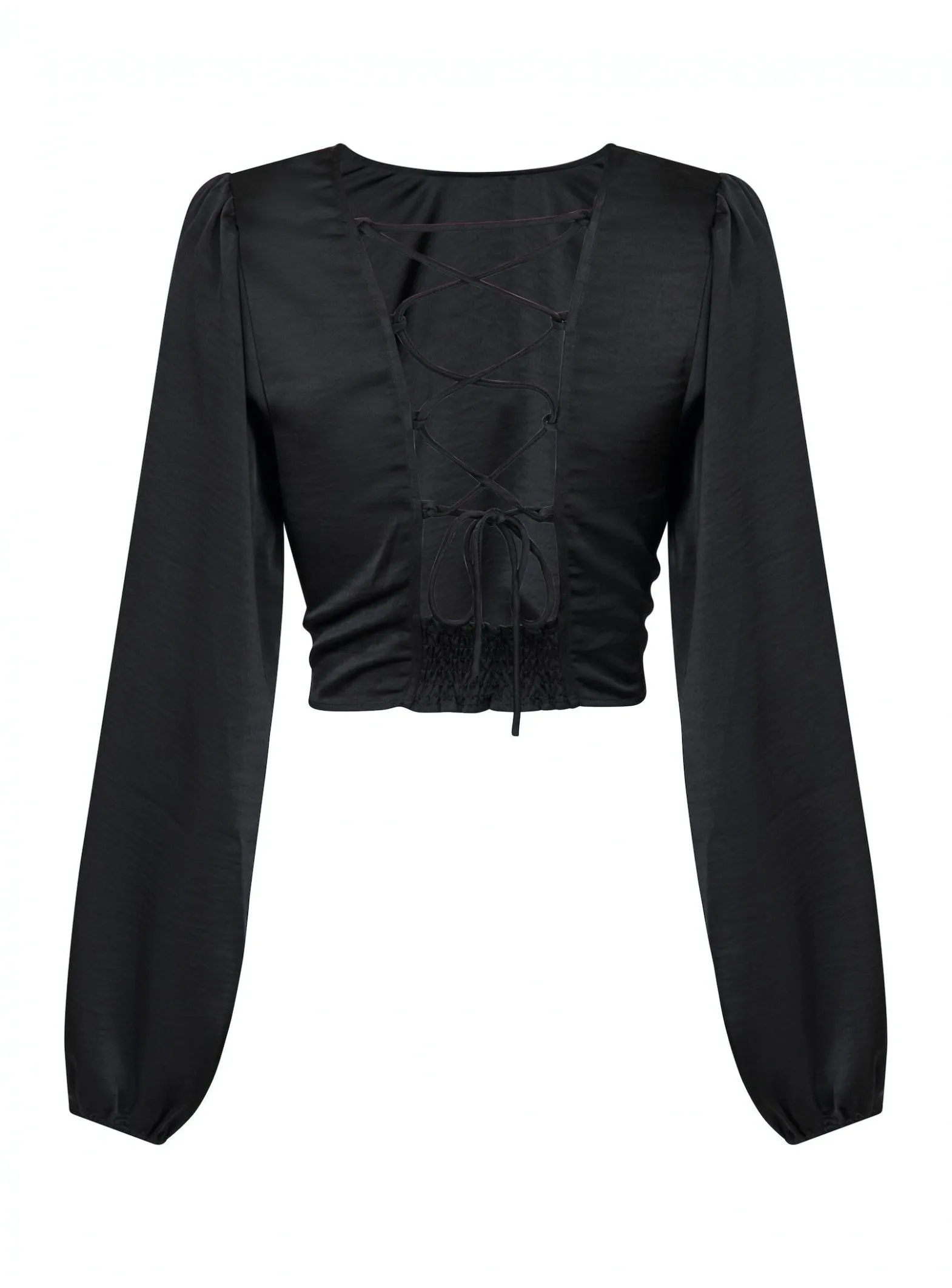 NEO NOIR BLOUSE HEAVY SATEEN