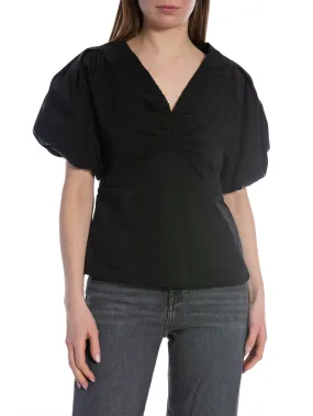 NEO NOIR BLOUSE IRINA POPLIN BLACK