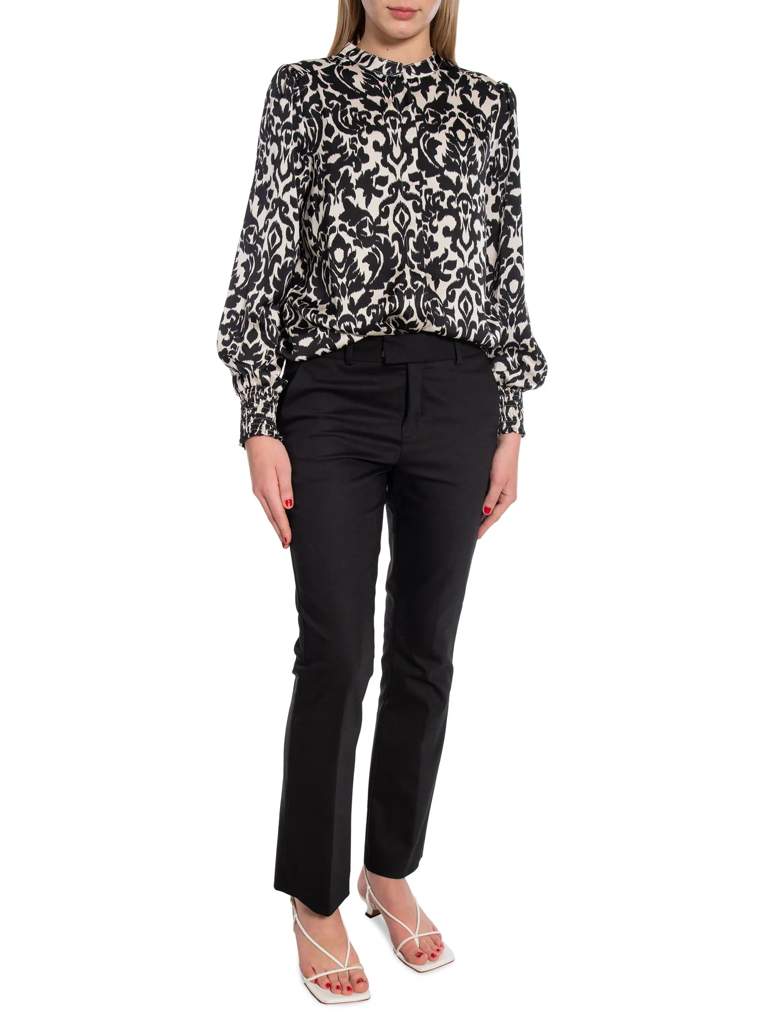 NEO NOIR BLOUSE KALA FLOWER BLUR BLACK