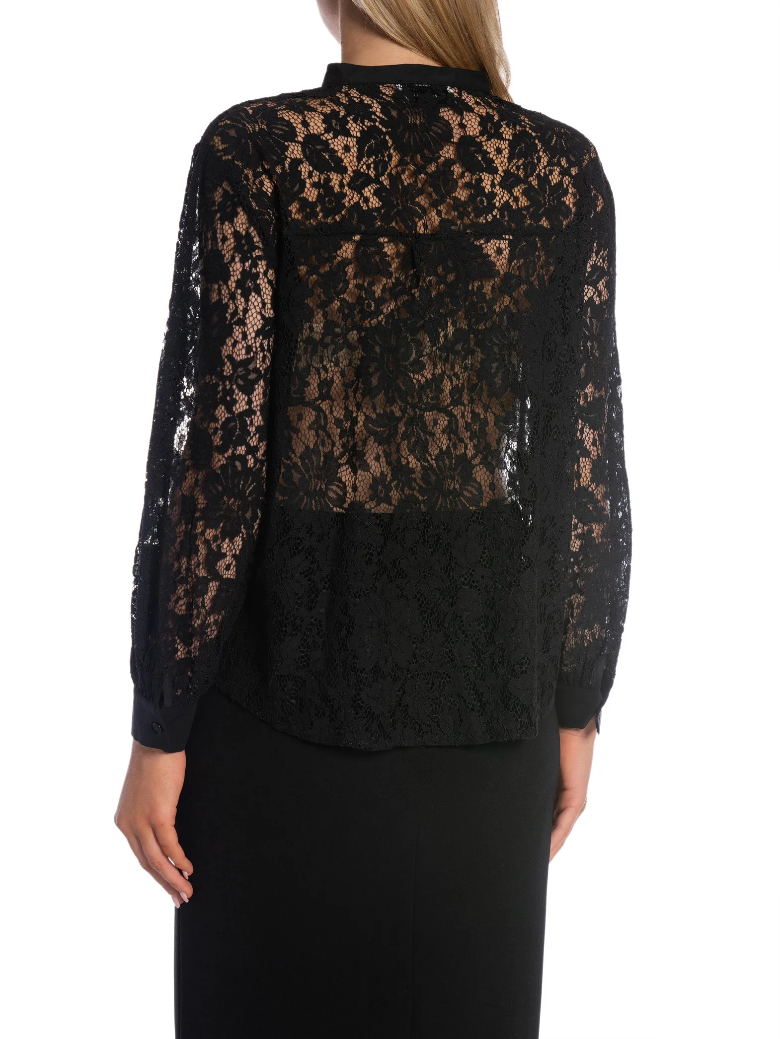 NEO NOIR BLOUSE MAE LACE BLACK