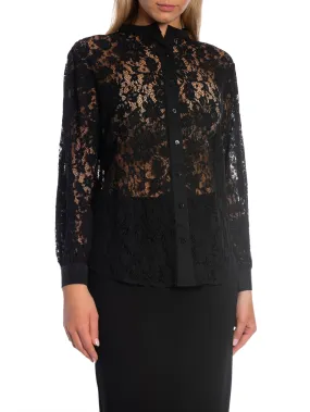 NEO NOIR BLOUSE MAE LACE BLACK