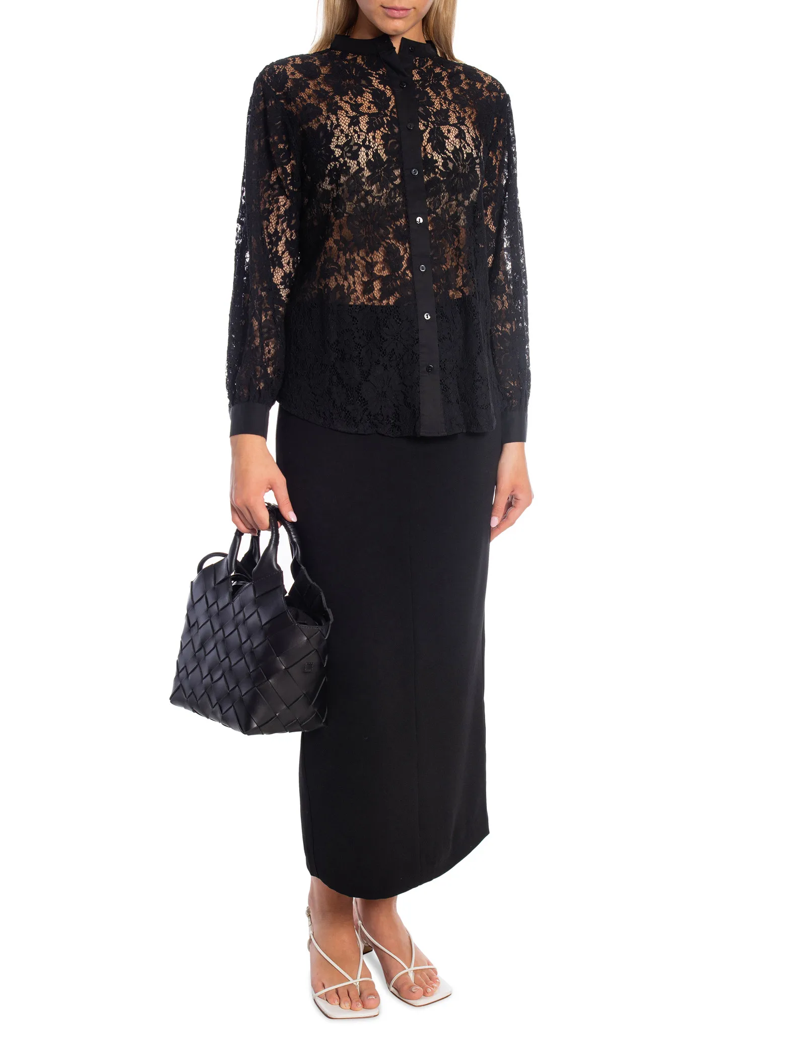 NEO NOIR BLOUSE MAE LACE BLACK