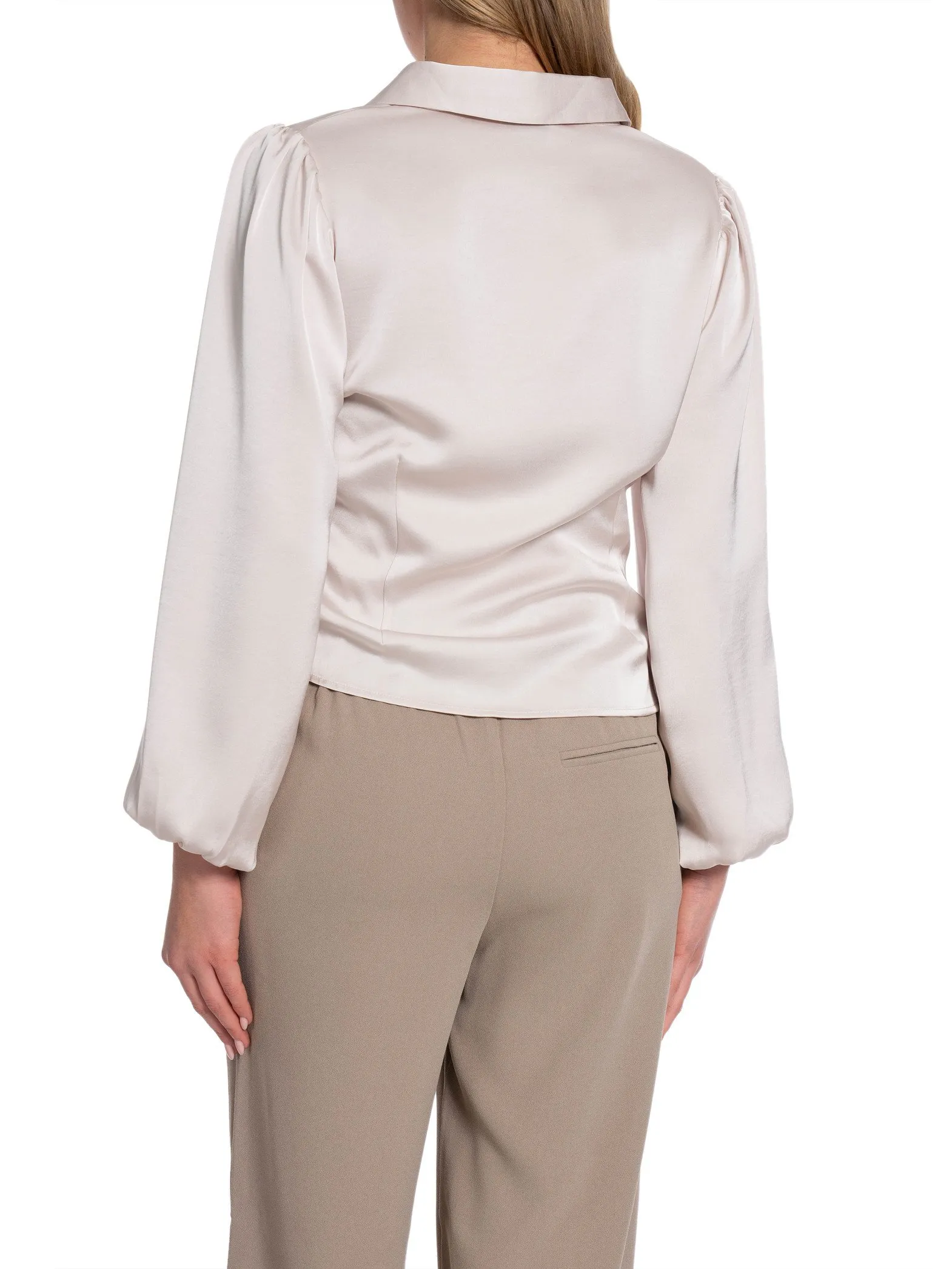 NEO NOIR BLOUSE MILLE HEAVY SATEEN IVORY