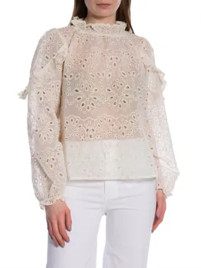 NEO NOIR BLOUSE NADIRA EMBROIDERY IVORY