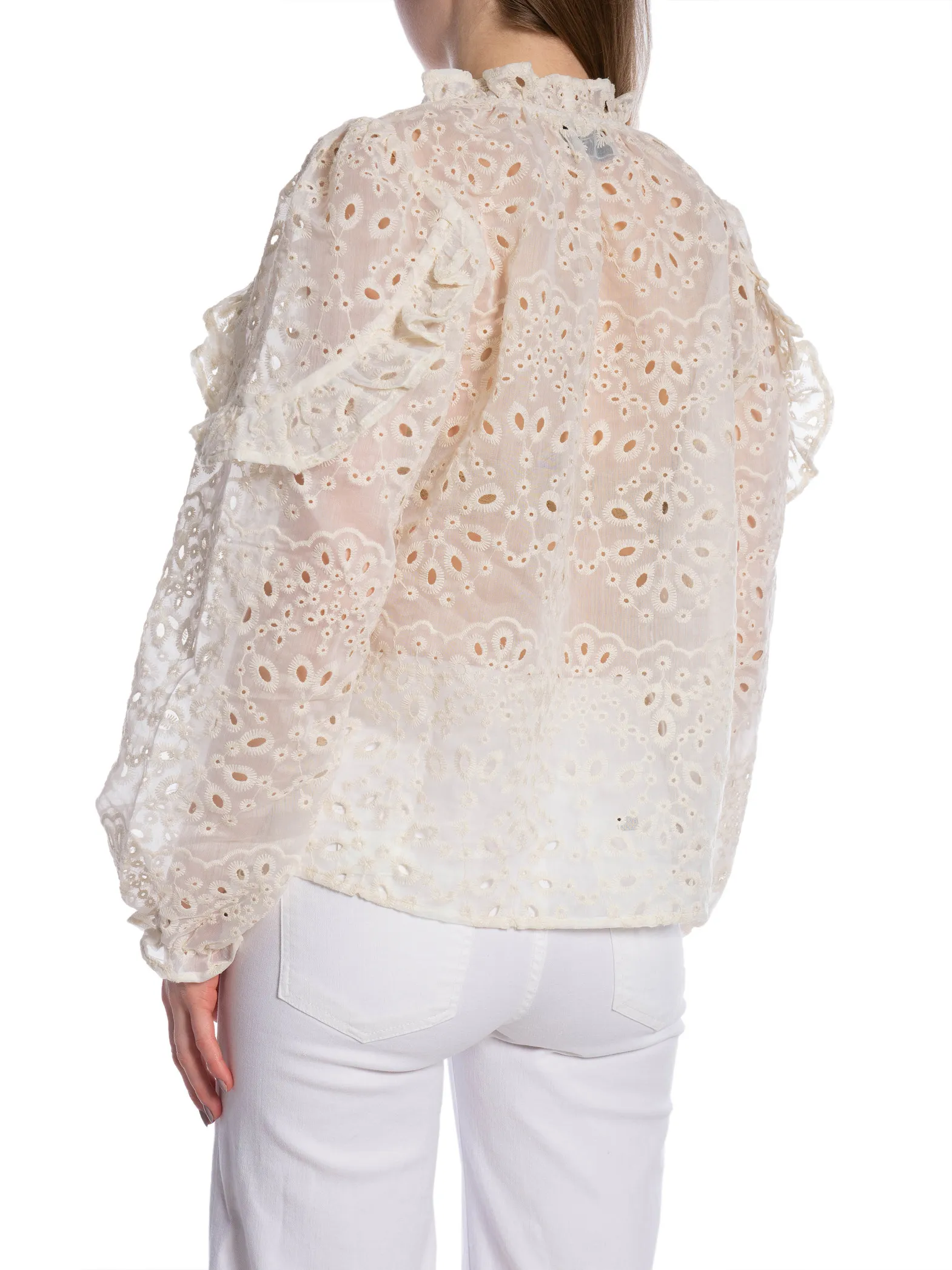 NEO NOIR BLOUSE NADIRA EMBROIDERY IVORY