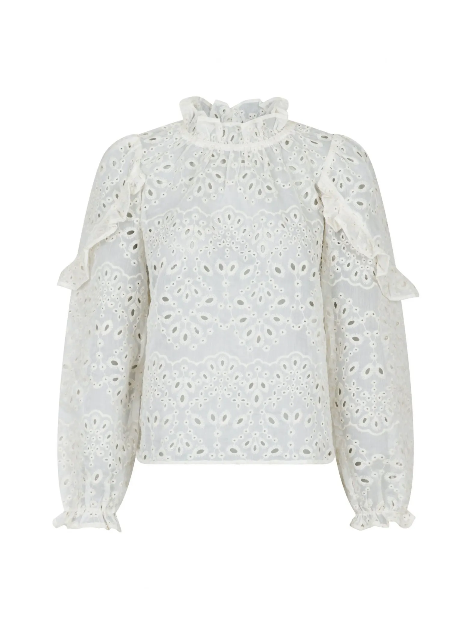 NEO NOIR BLOUSE NADIRA EMBROIDERY IVORY