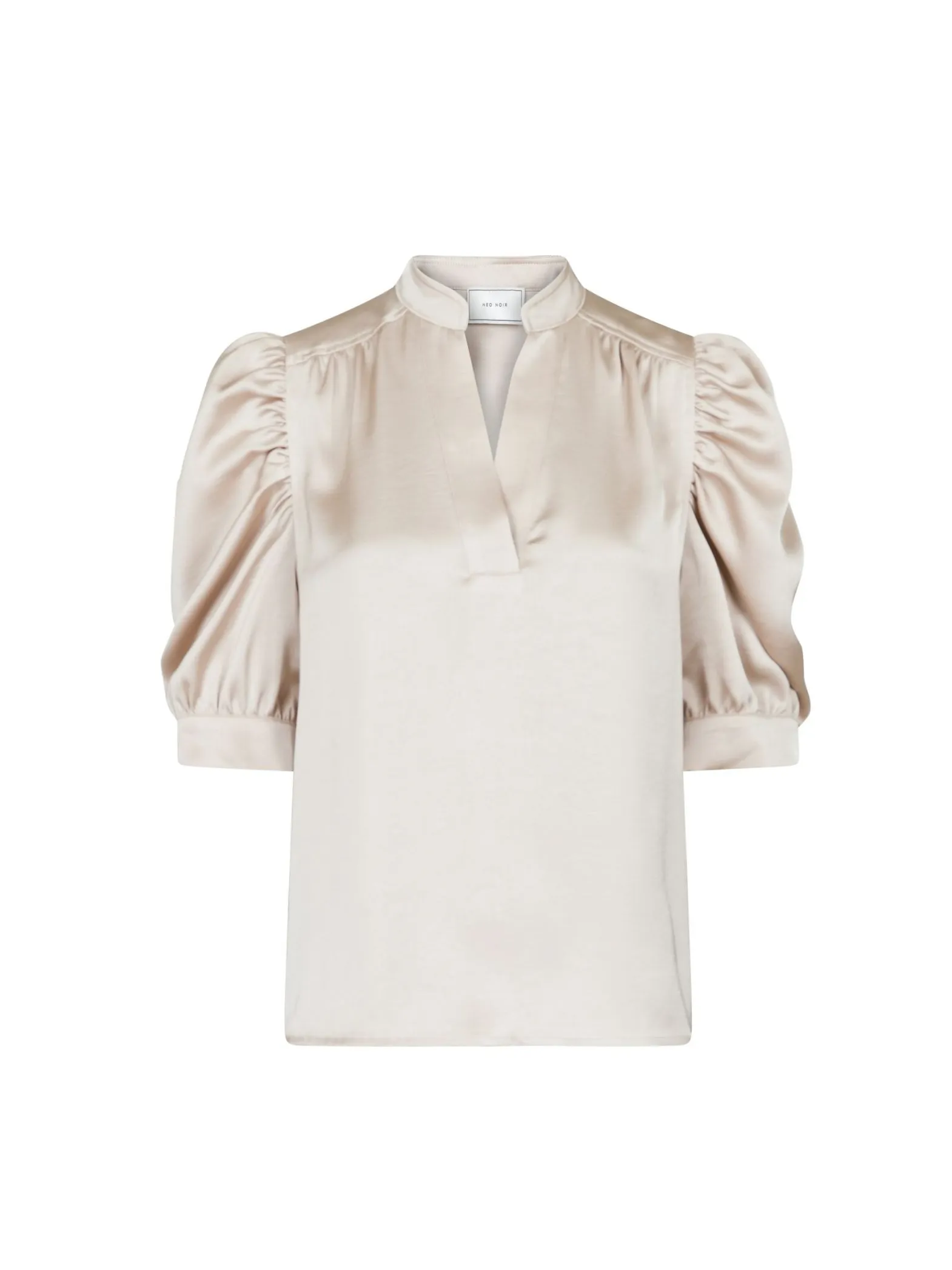 NEO NOIR BLOUSE ROELLA HEAVY SATEEN CHAMPANGE