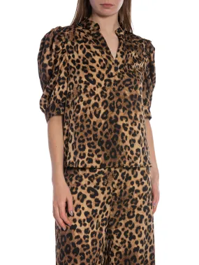 NEO NOIR BLOUSE ROELLA LEOPARD