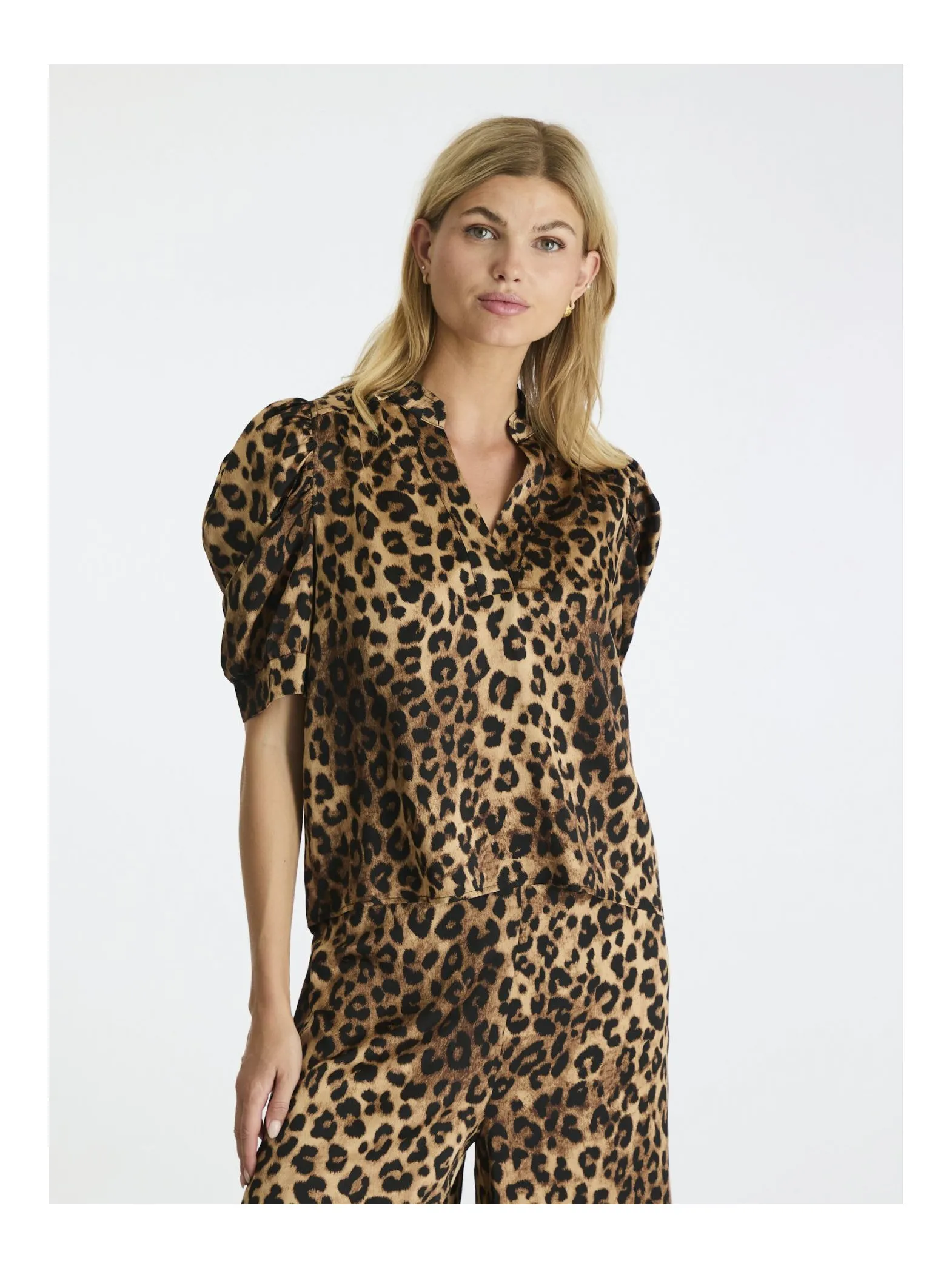 NEO NOIR BLOUSE ROELLA LEOPARD