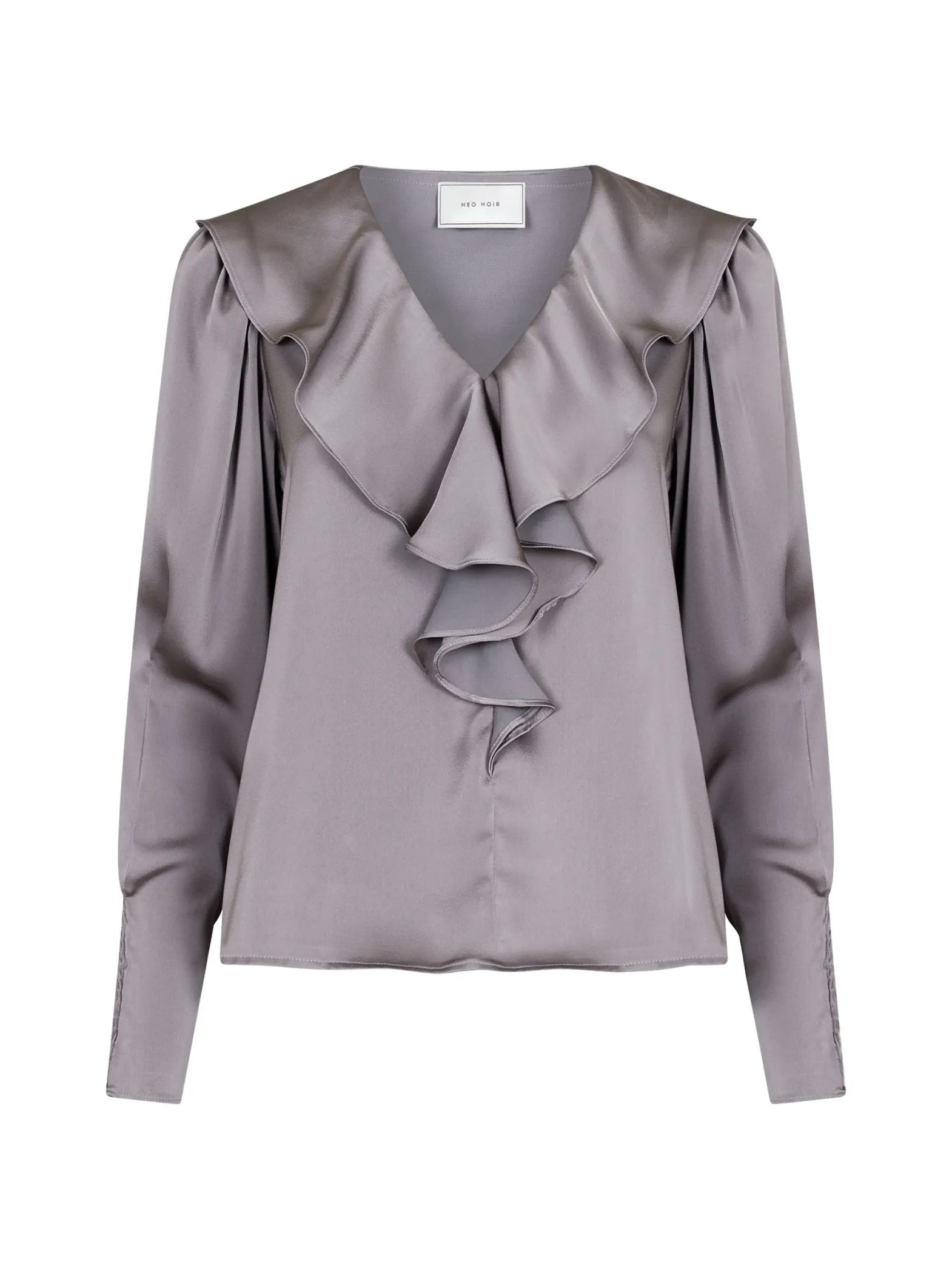 NEO NOIR BLOUSE SANDIE SATEEN GREY