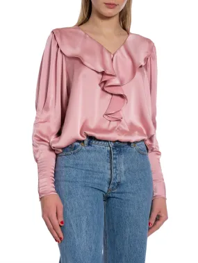 NEO NOIR BLOUSE SANDIE SATEEN LIGHT PINK