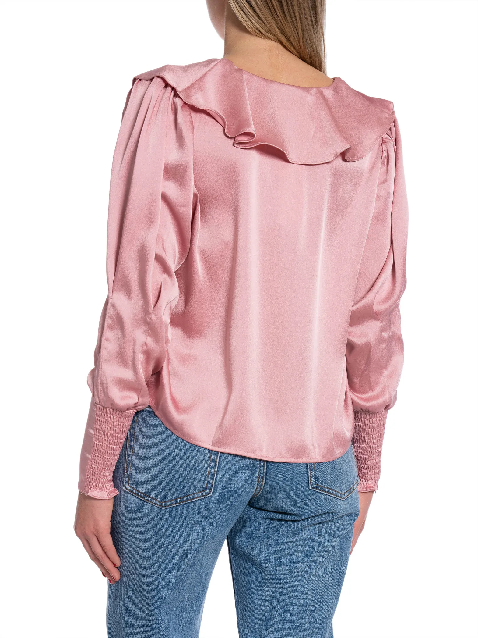 NEO NOIR BLOUSE SANDIE SATEEN LIGHT PINK