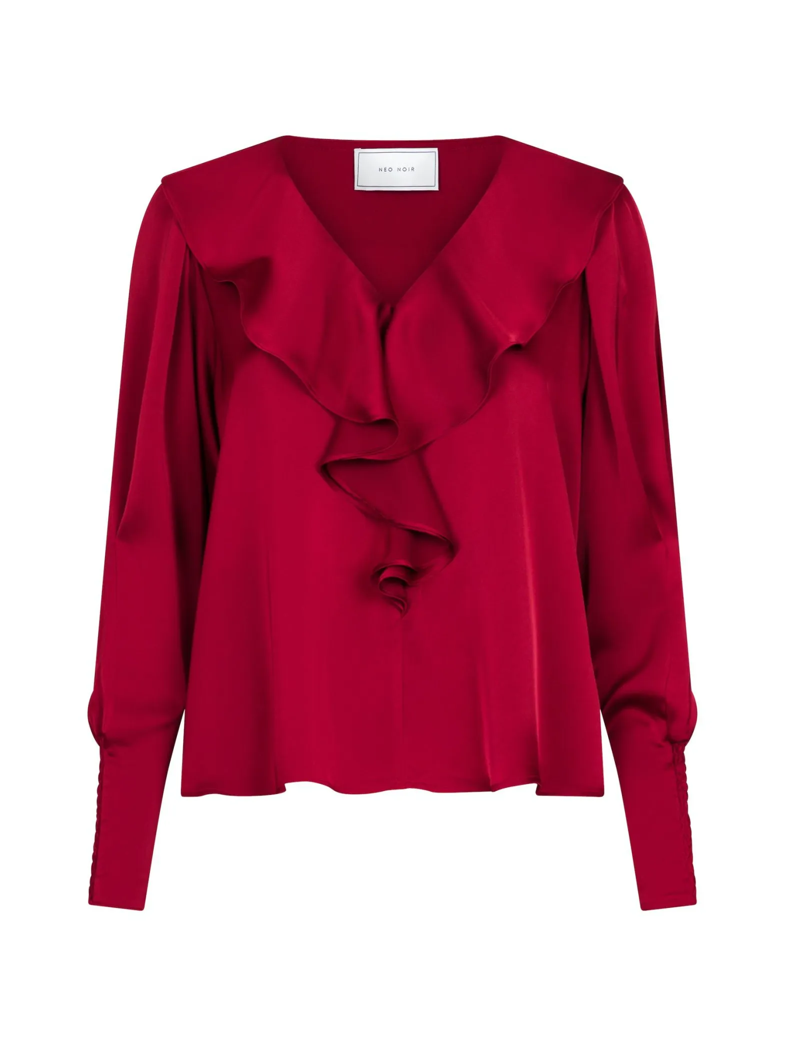 NEO NOIR BLOUSE SANDIE SATEEN WINE