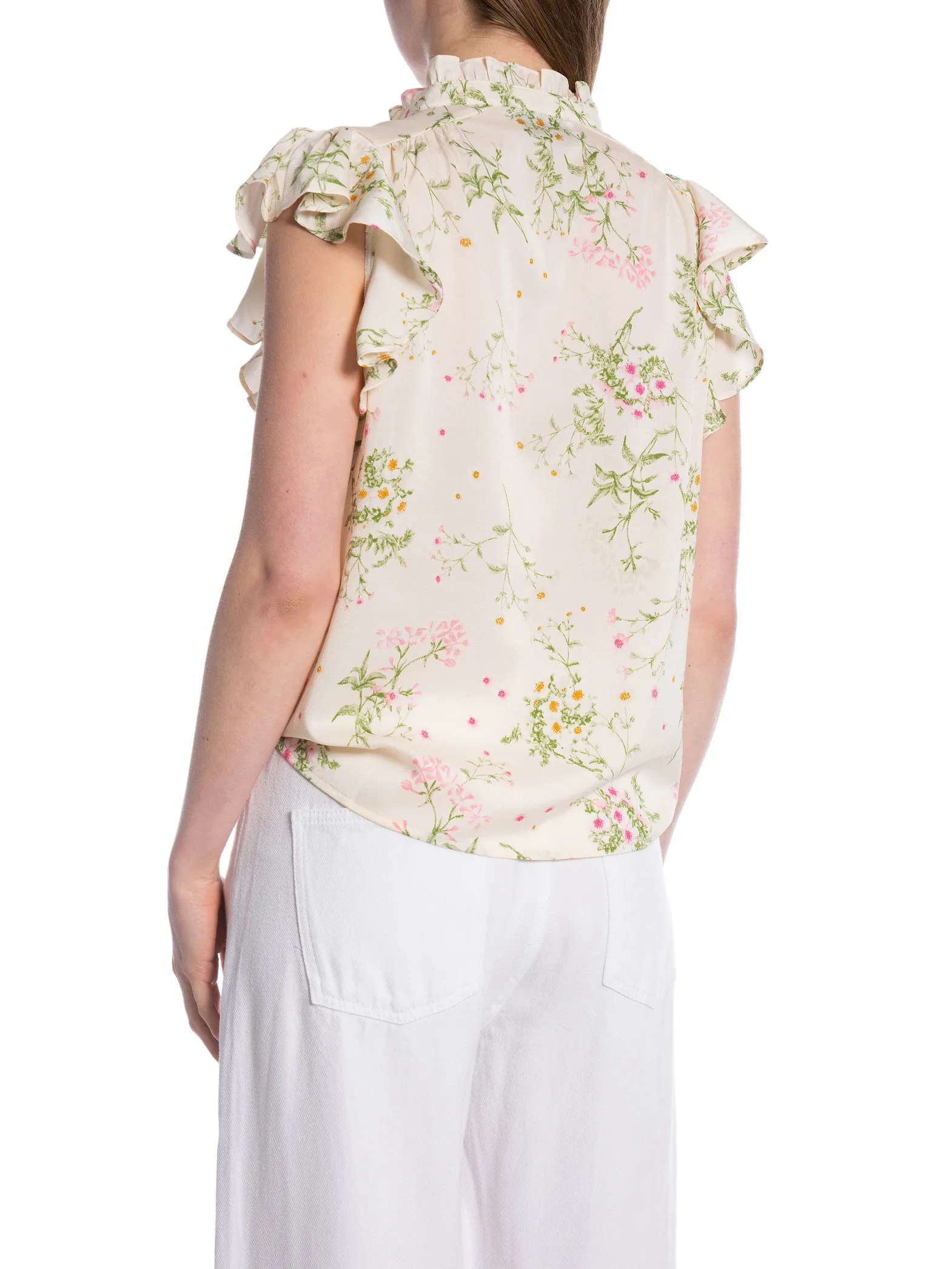 NEO NOIR BLOUSE STELLA FLOWER FIELD OFF WHITE