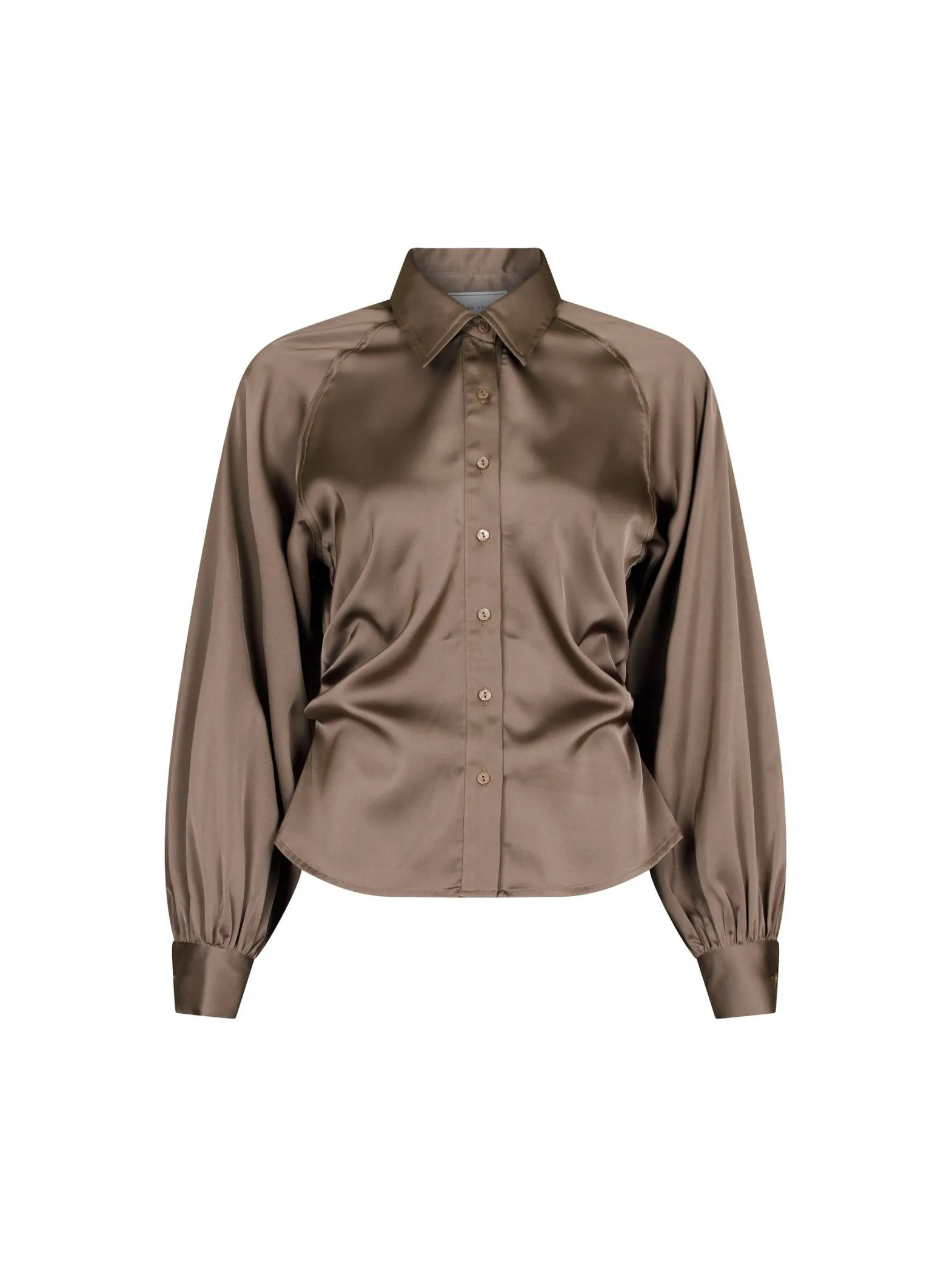 NEO NOIR BLOUSE SUSANNAH SATEEN KHAKI