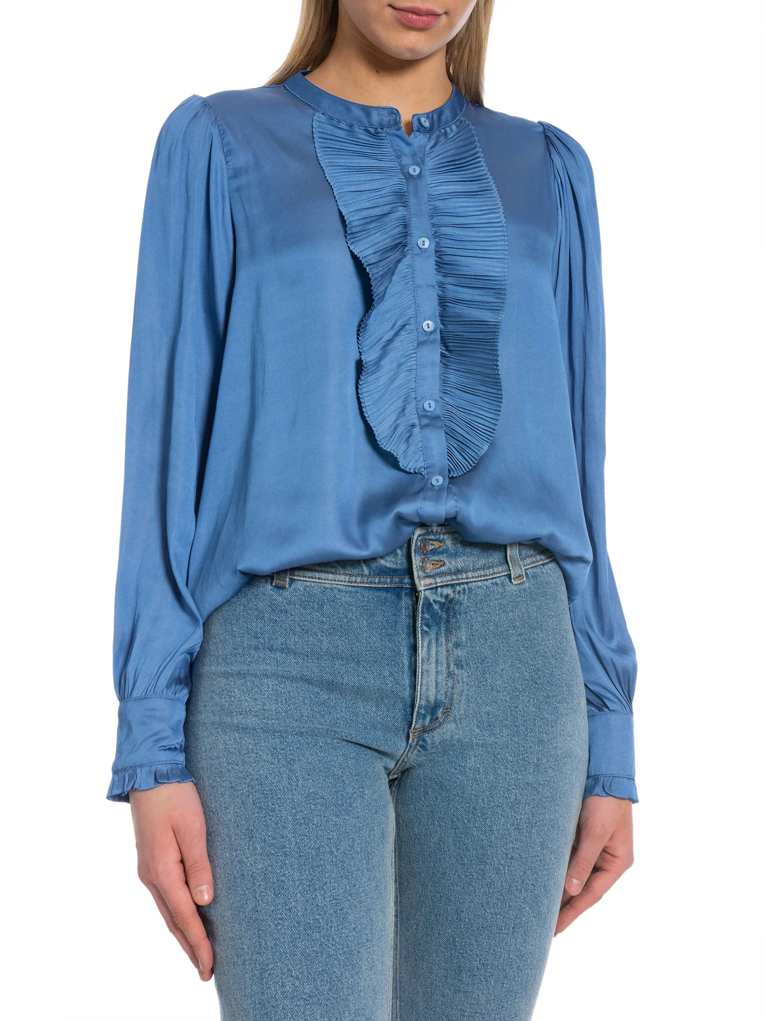 NEO NOIR BLOUSE ZOLA BLUE