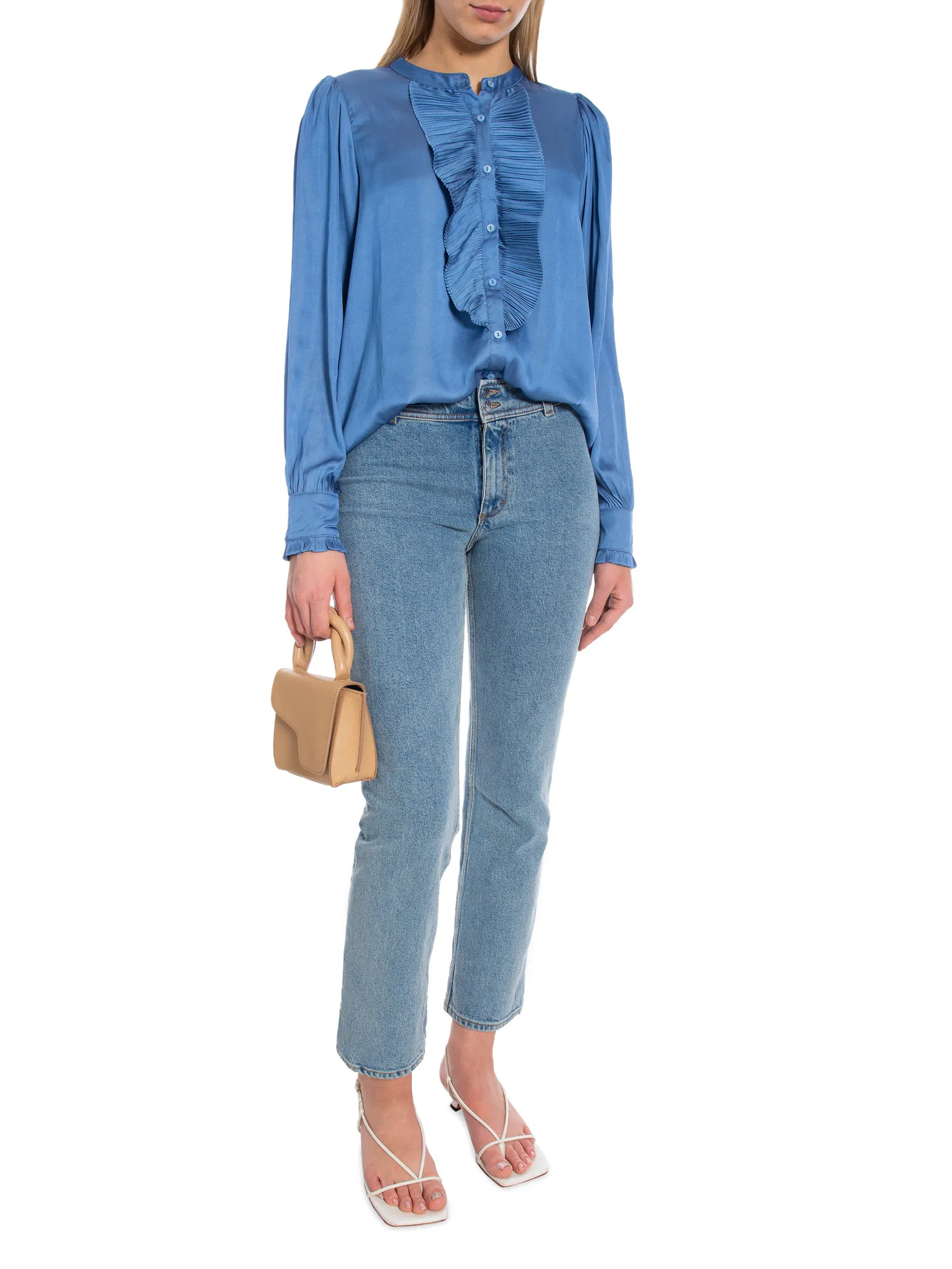 NEO NOIR BLOUSE ZOLA BLUE