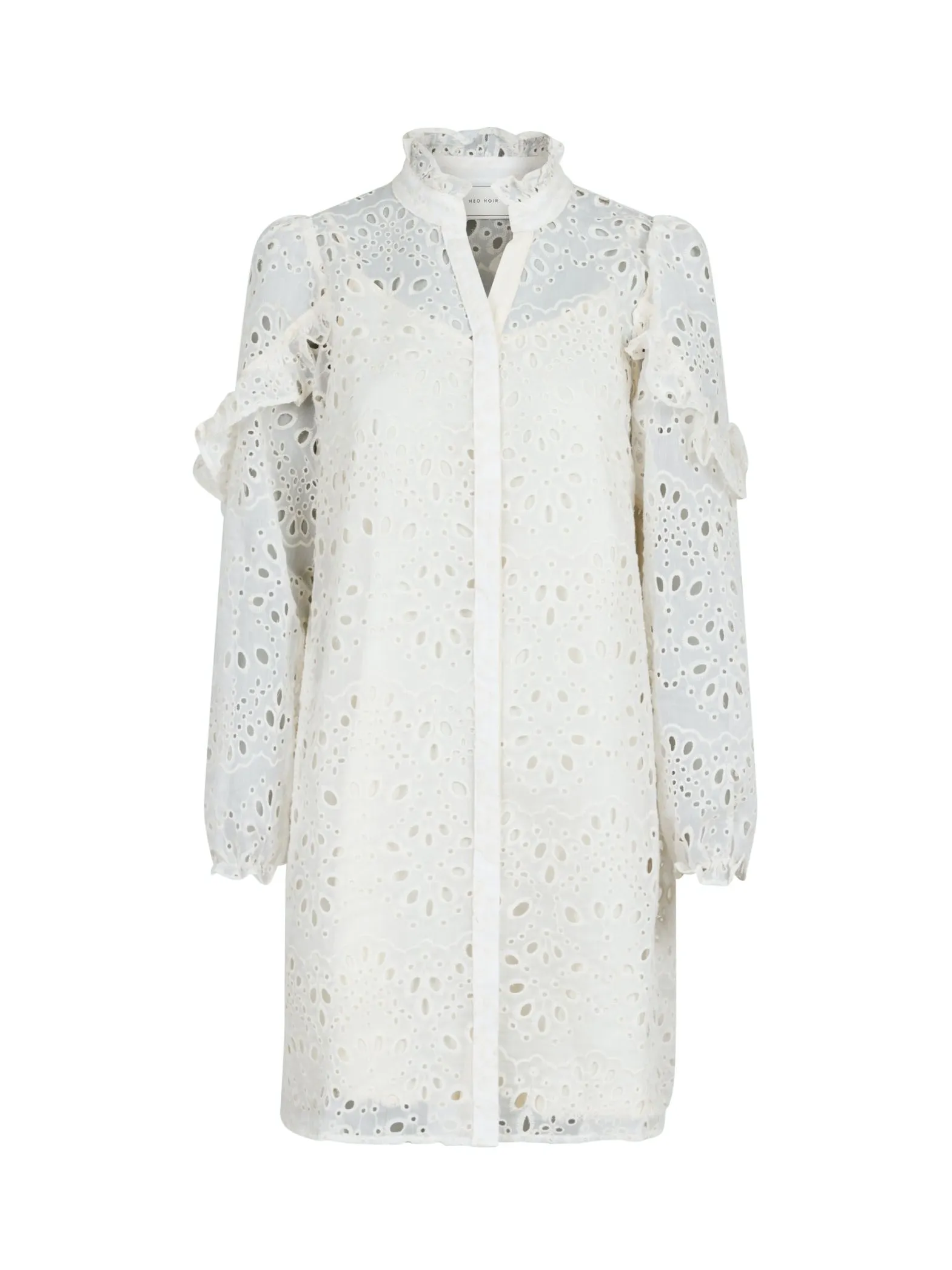 NEO NOIR DRESS ABBY EMBROIDERY IVORY