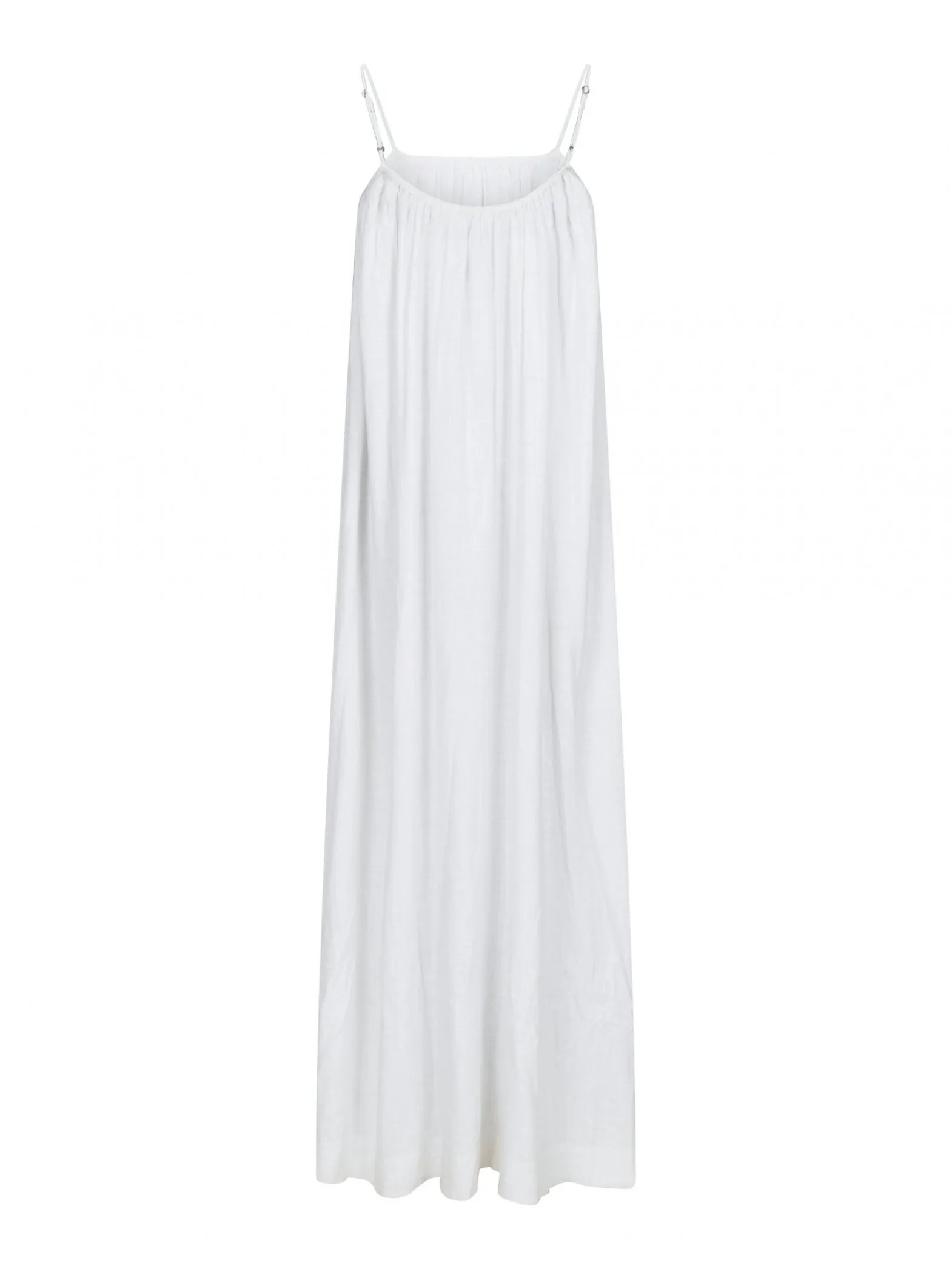 NEO NOIR DRESS ALLIE SOFT LINEN WHITE