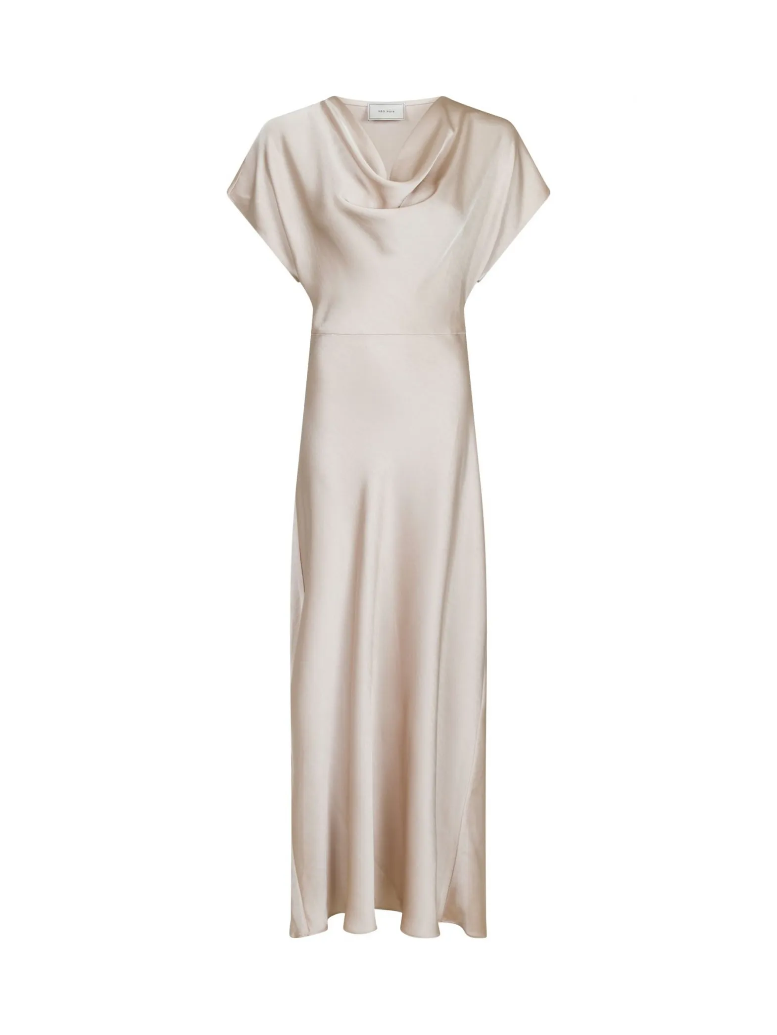 NEO NOIR DRESS ANDREA HEAVY SATEEN CHAMPAGNE