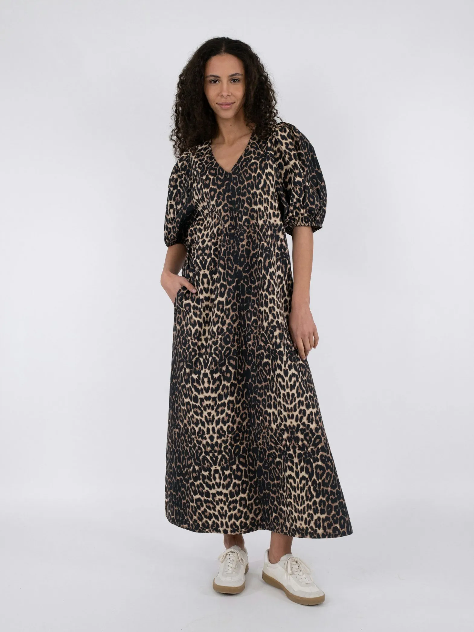 NEO NOIR DRESS BOBBIE LEO LEOPARD