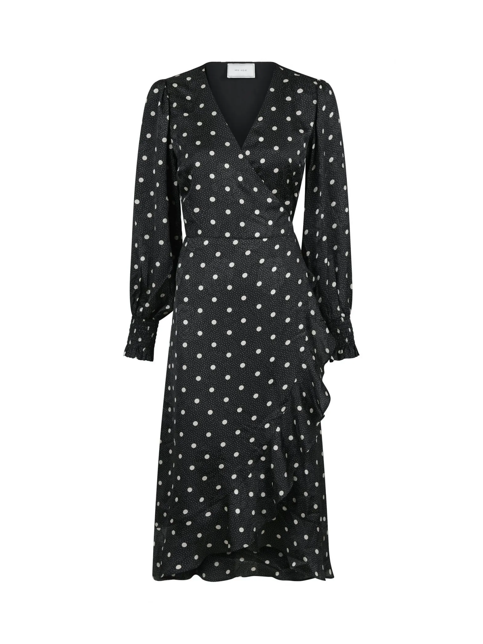 NEO NOIR DRESS EVA RETRO DOT BLACK