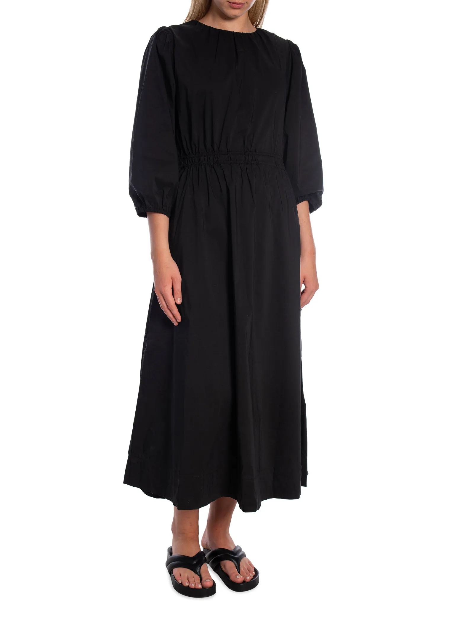 NEO NOIR DRESS EYMI POPLIN BLACK