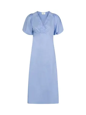 NEO NOIR DRESS ILLANA POPLIN SKY BLUE