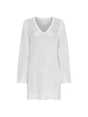 NEO NOIR DRESS JEANETT CROCHET OFF WHITE