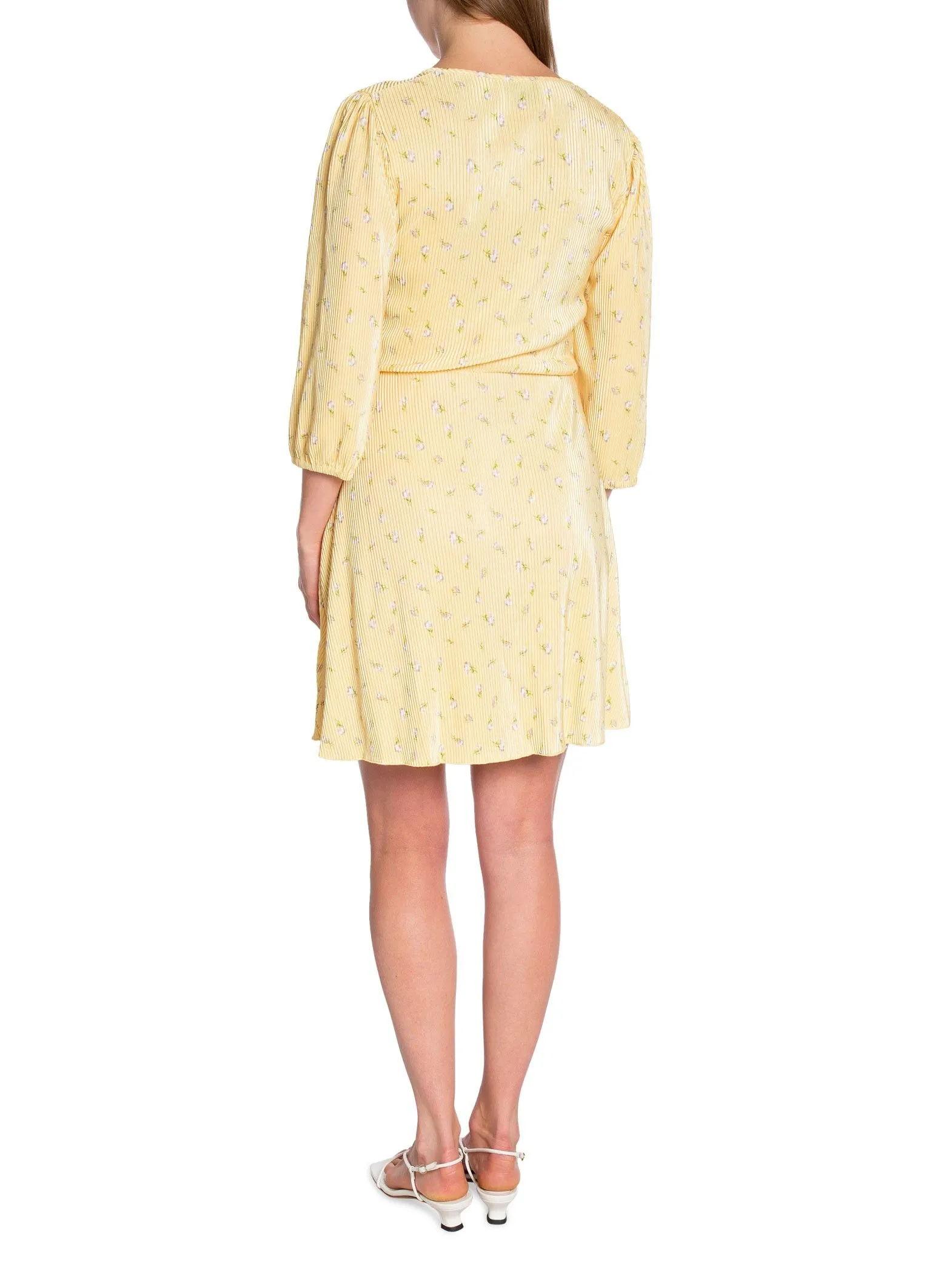 NEO NOIR DRESS LEXIE FLORAL LIGHT YELLOW