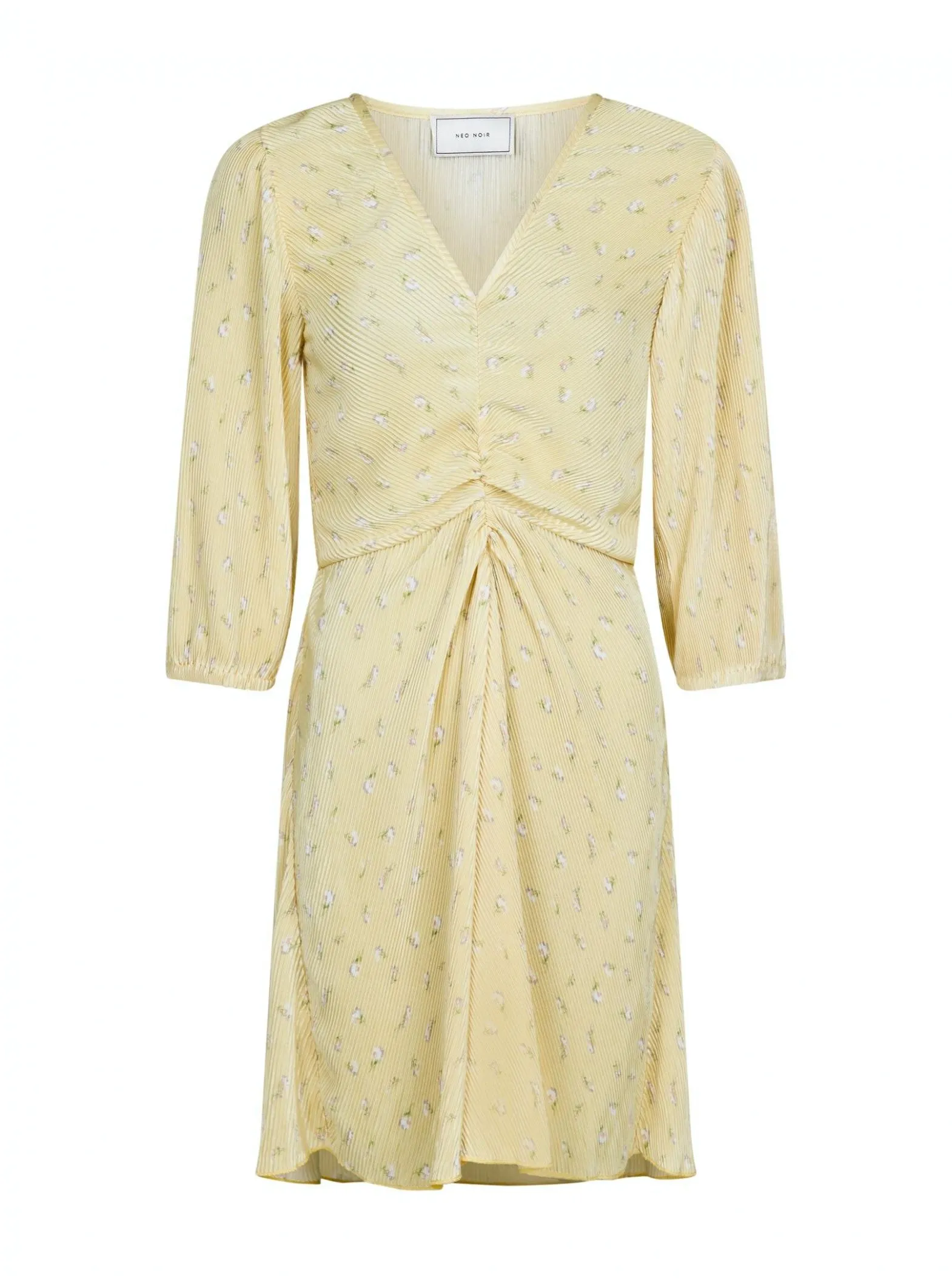 NEO NOIR DRESS LEXIE FLORAL LIGHT YELLOW