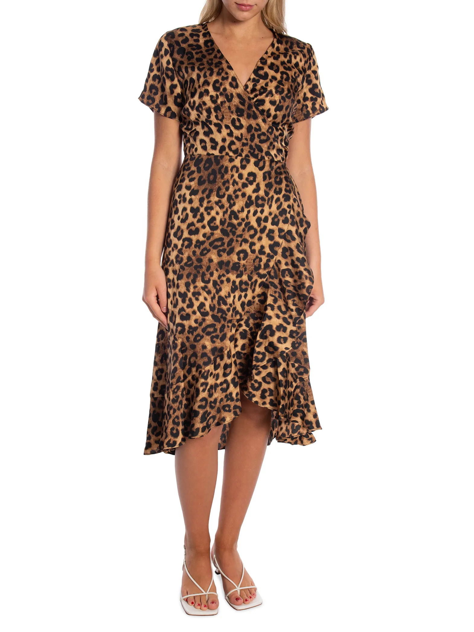 NEO NOIR DRESS MAGGA LEOPARD