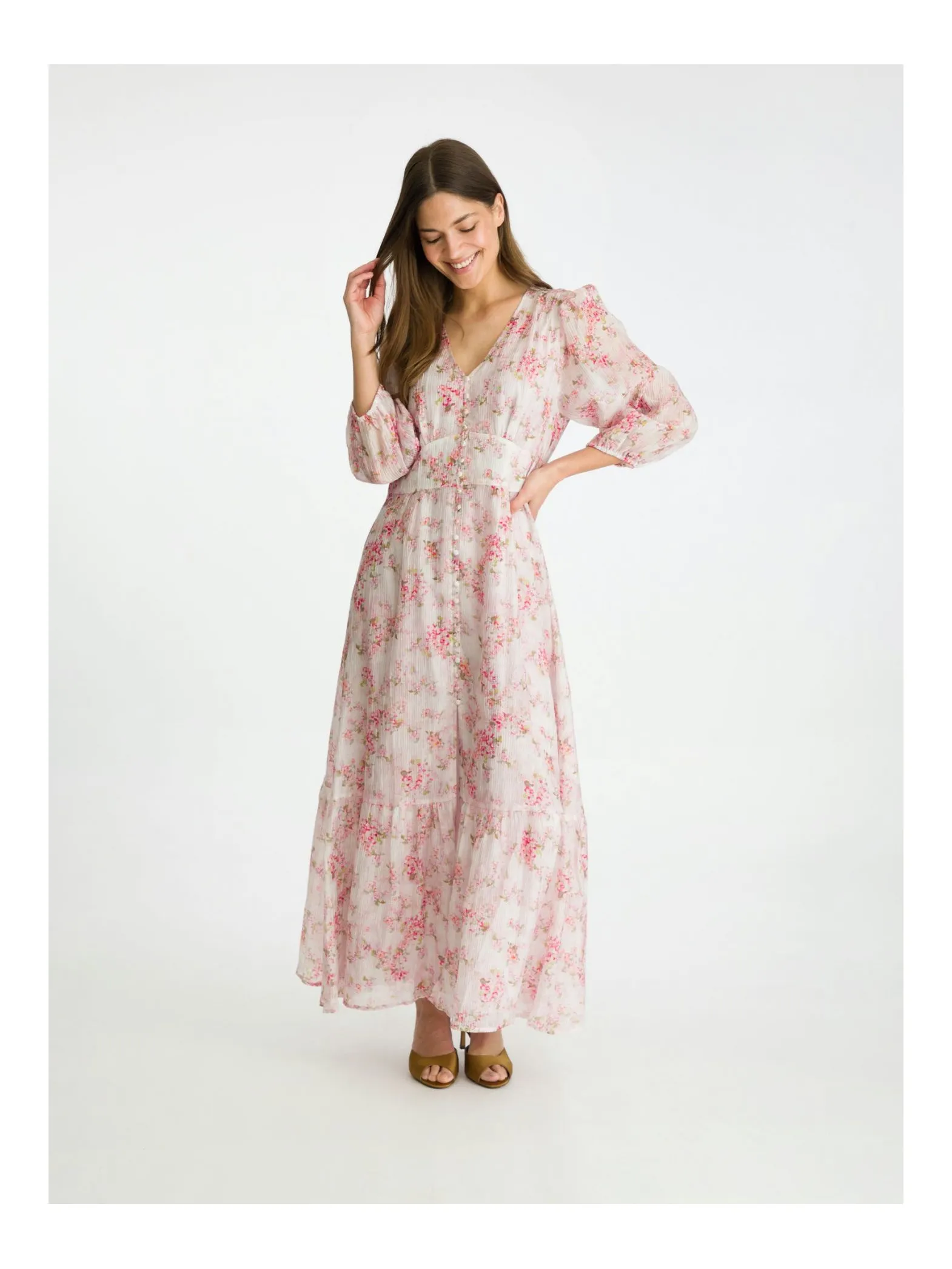 NEO NOIR DRESS NILANA PRINTED ROSE