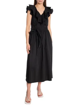 NEO NOIR DRESS SIMONE POPLIN BLACK