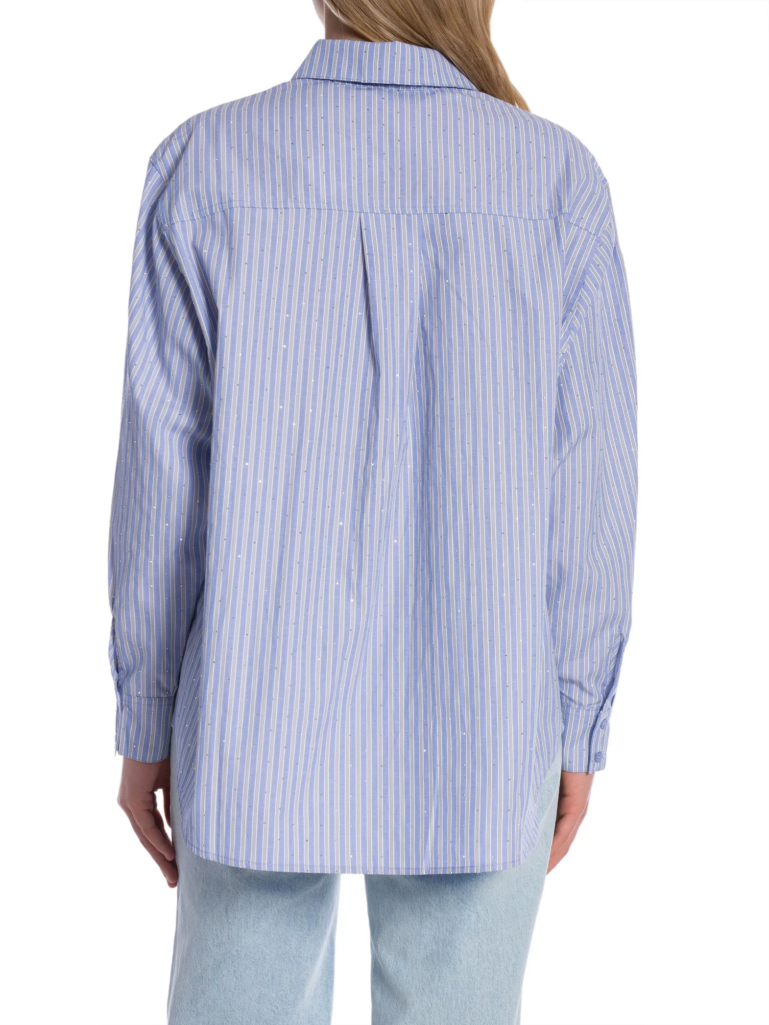 NEO NOIR SHIRT DALMA STRIPE STONE BLUE