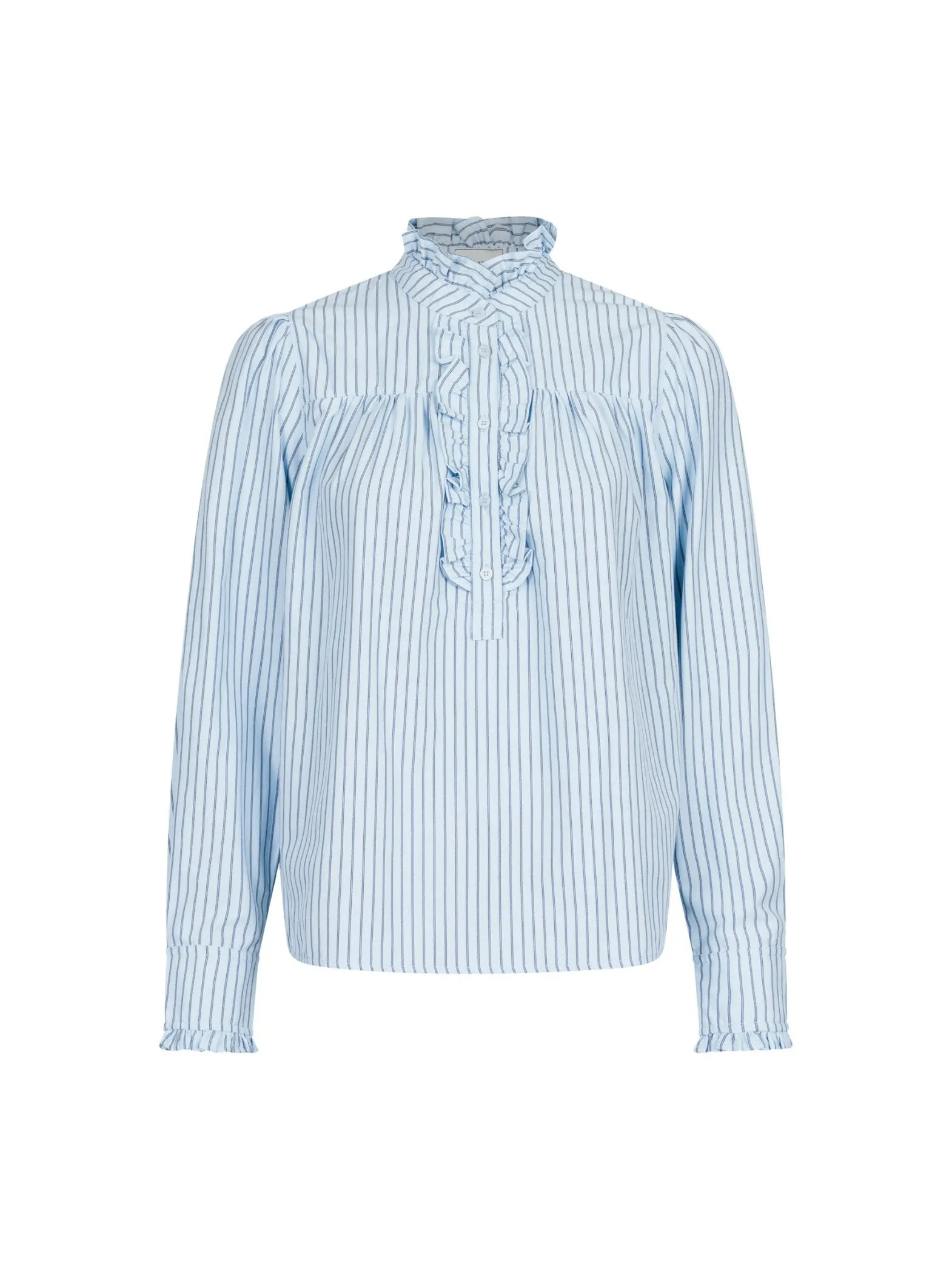 NEO NOIR SHIRT JUSTINE STRIPE LIGHT BLUE