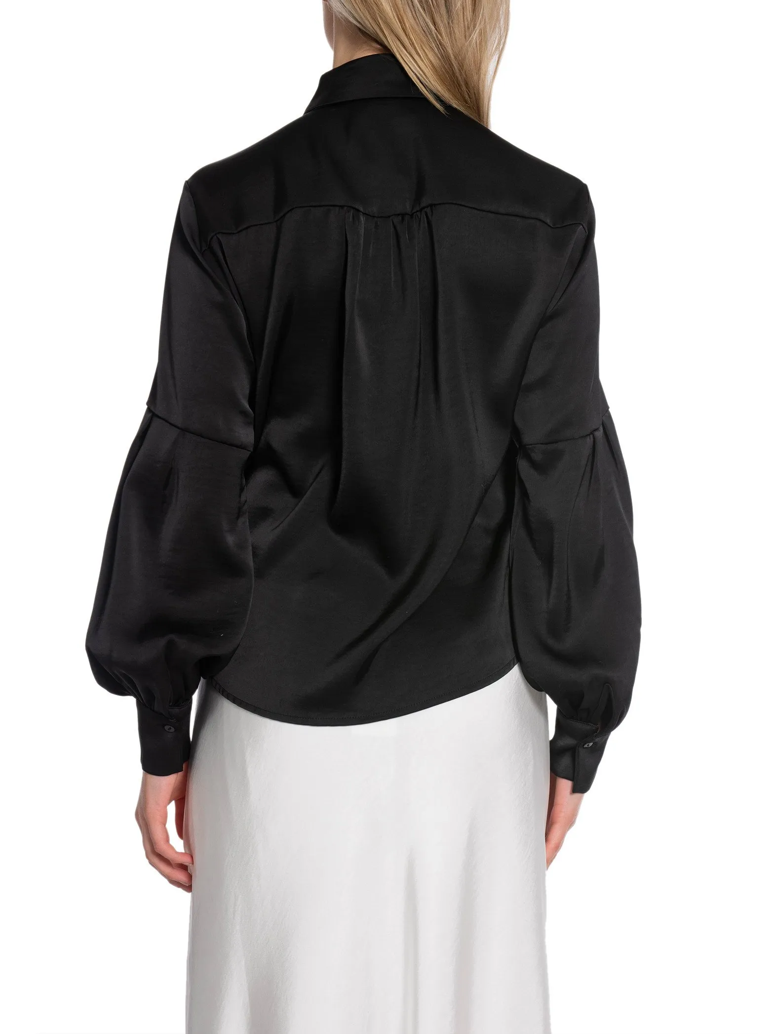 NEO NOIR SHIRT NAJA SATIN BLACK