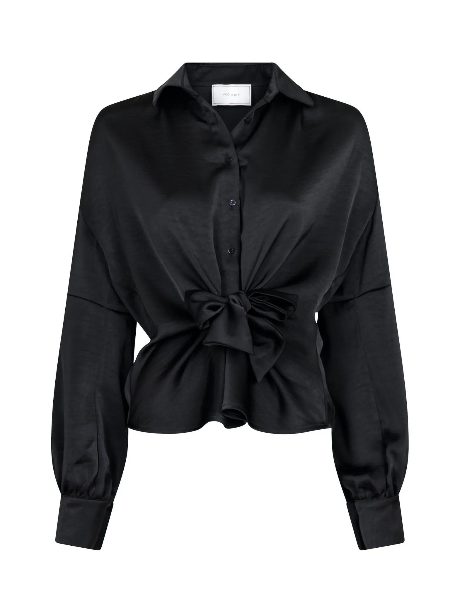 NEO NOIR SHIRT NAJA SATIN BLACK