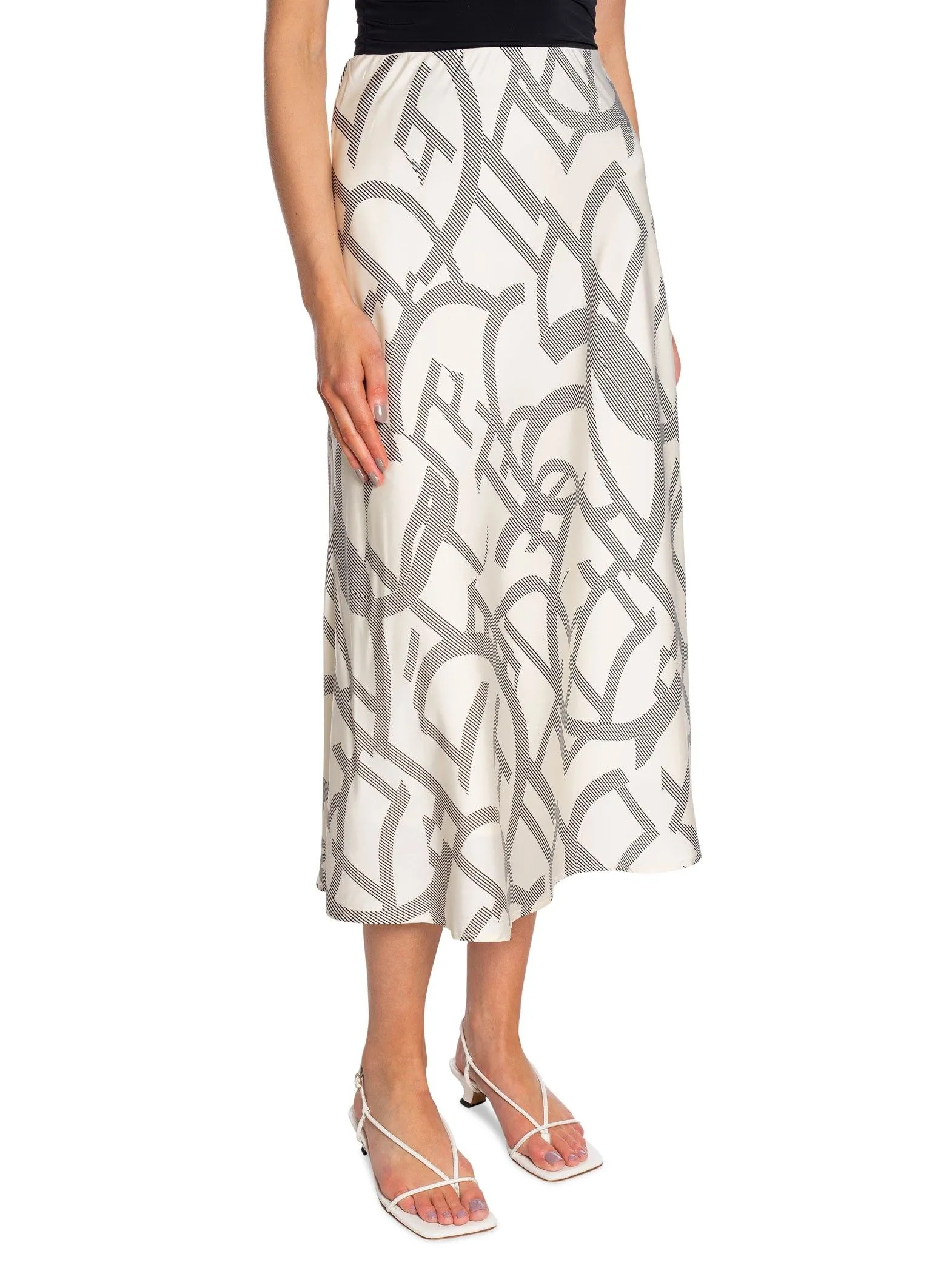 NEO NOIR SKIRT BOVARY LINE SHAPES OFF WHITE