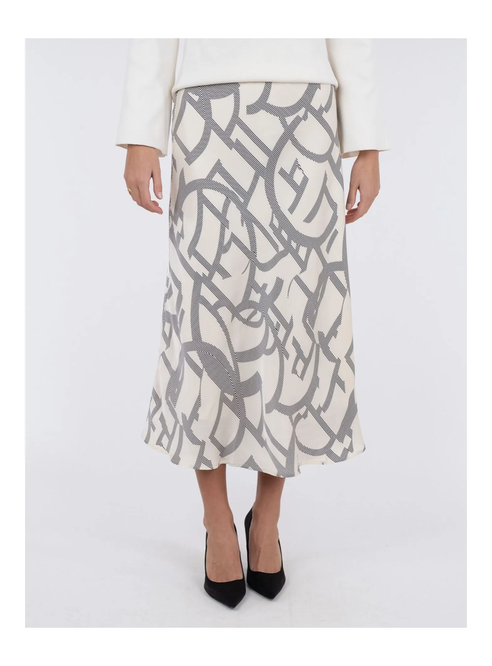 NEO NOIR SKIRT BOVARY LINE SHAPES OFF WHITE