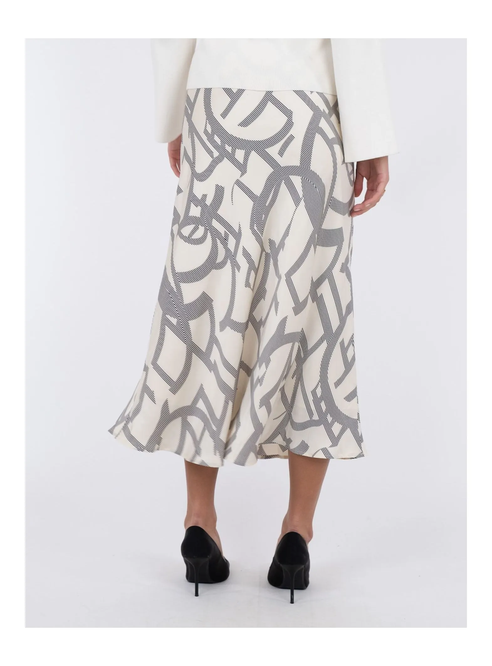 NEO NOIR SKIRT BOVARY LINE SHAPES OFF WHITE