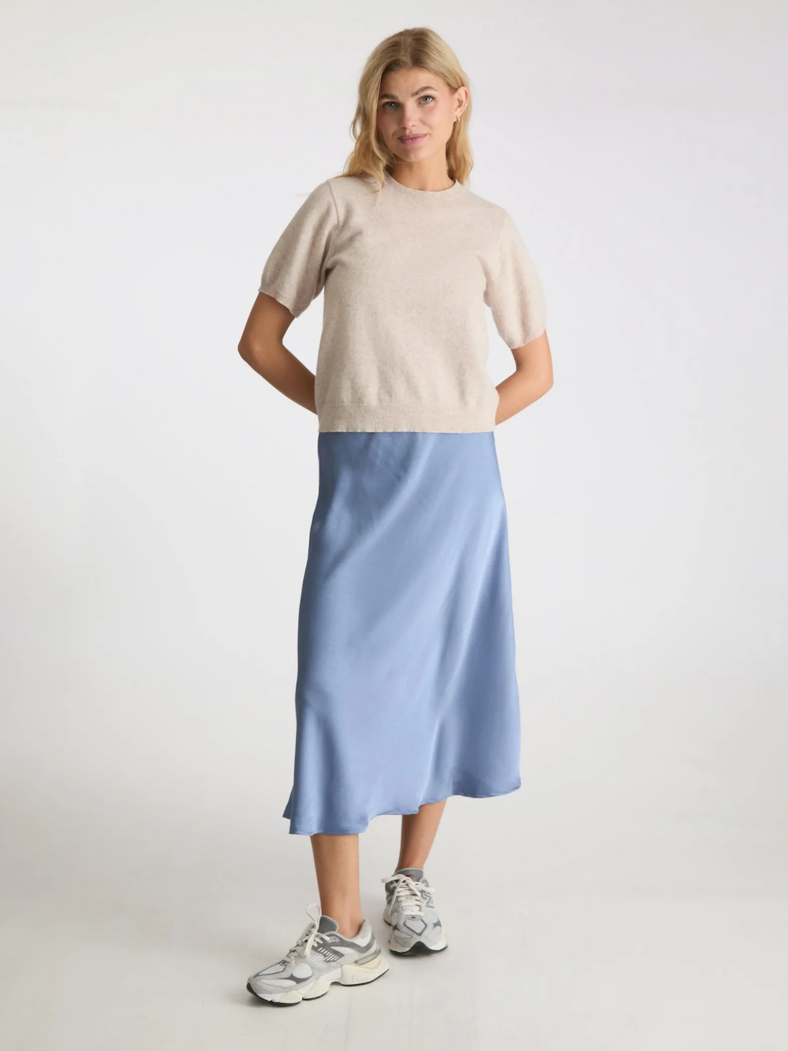 NEO NOIR SKIRT BOVARY SMOKE BLUE