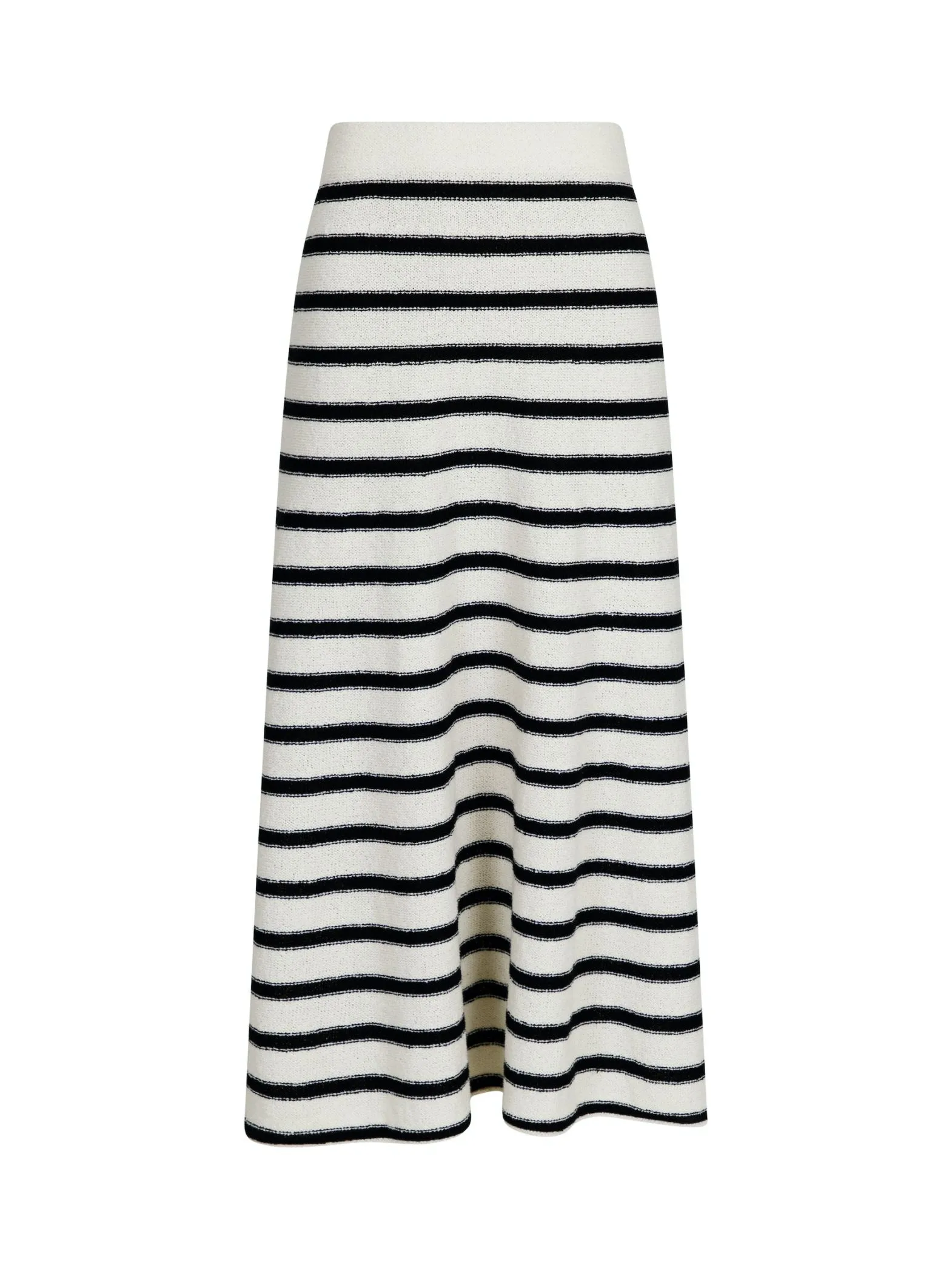 NEO NOIR SKIRT ETTI BOUCLE KNIT BLACK STRIPED