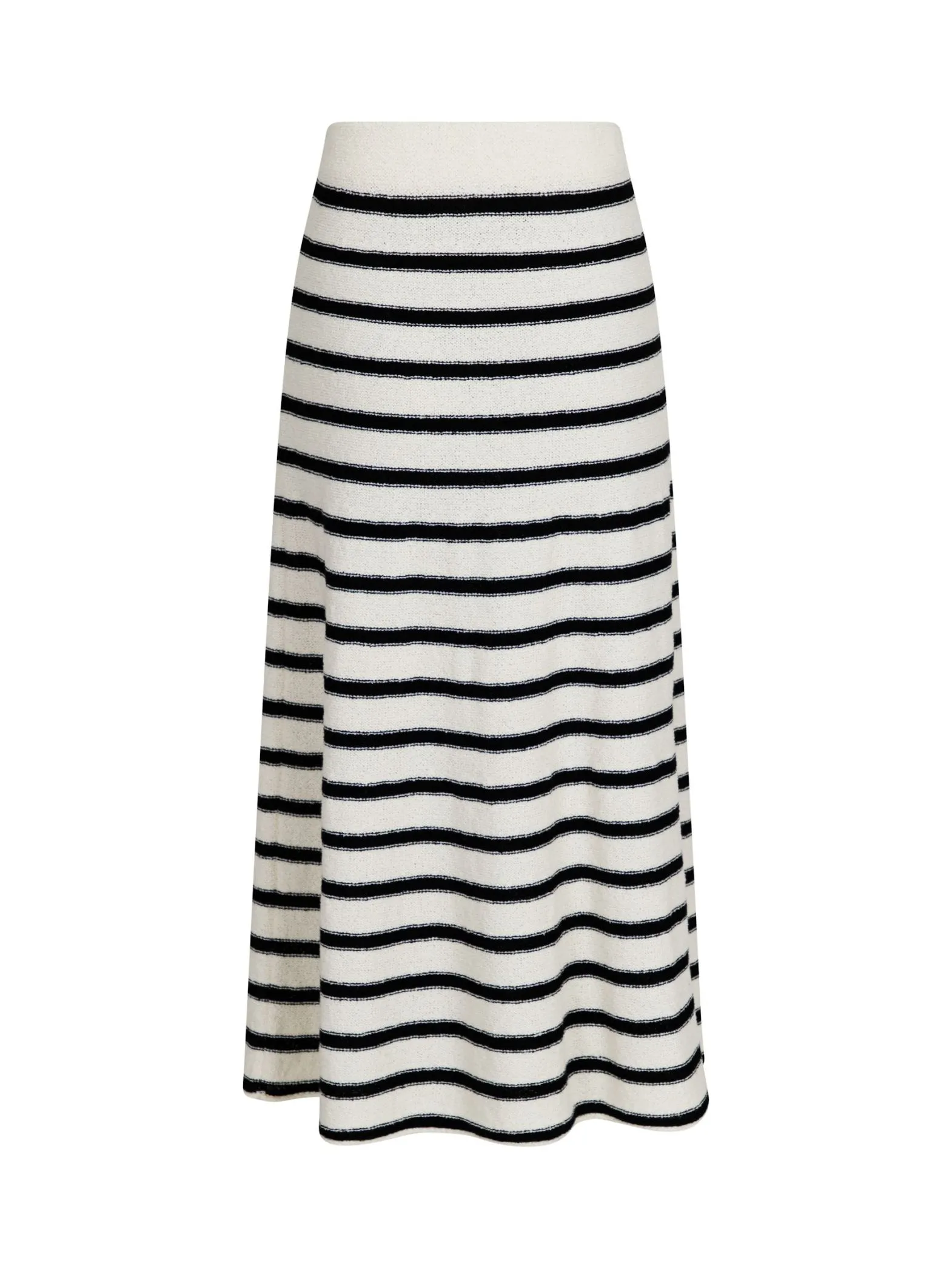 NEO NOIR SKIRT ETTI BOUCLE KNIT BLACK STRIPED