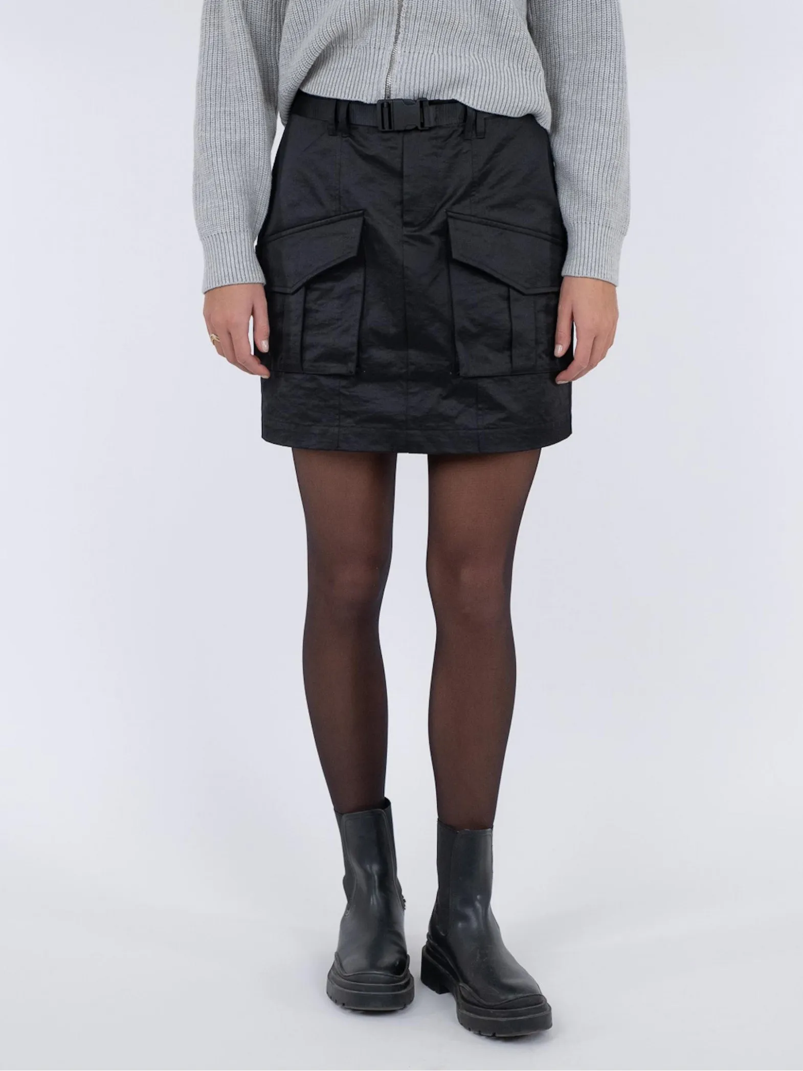 NEO NOIR SKIRT LE NYLON BLACK