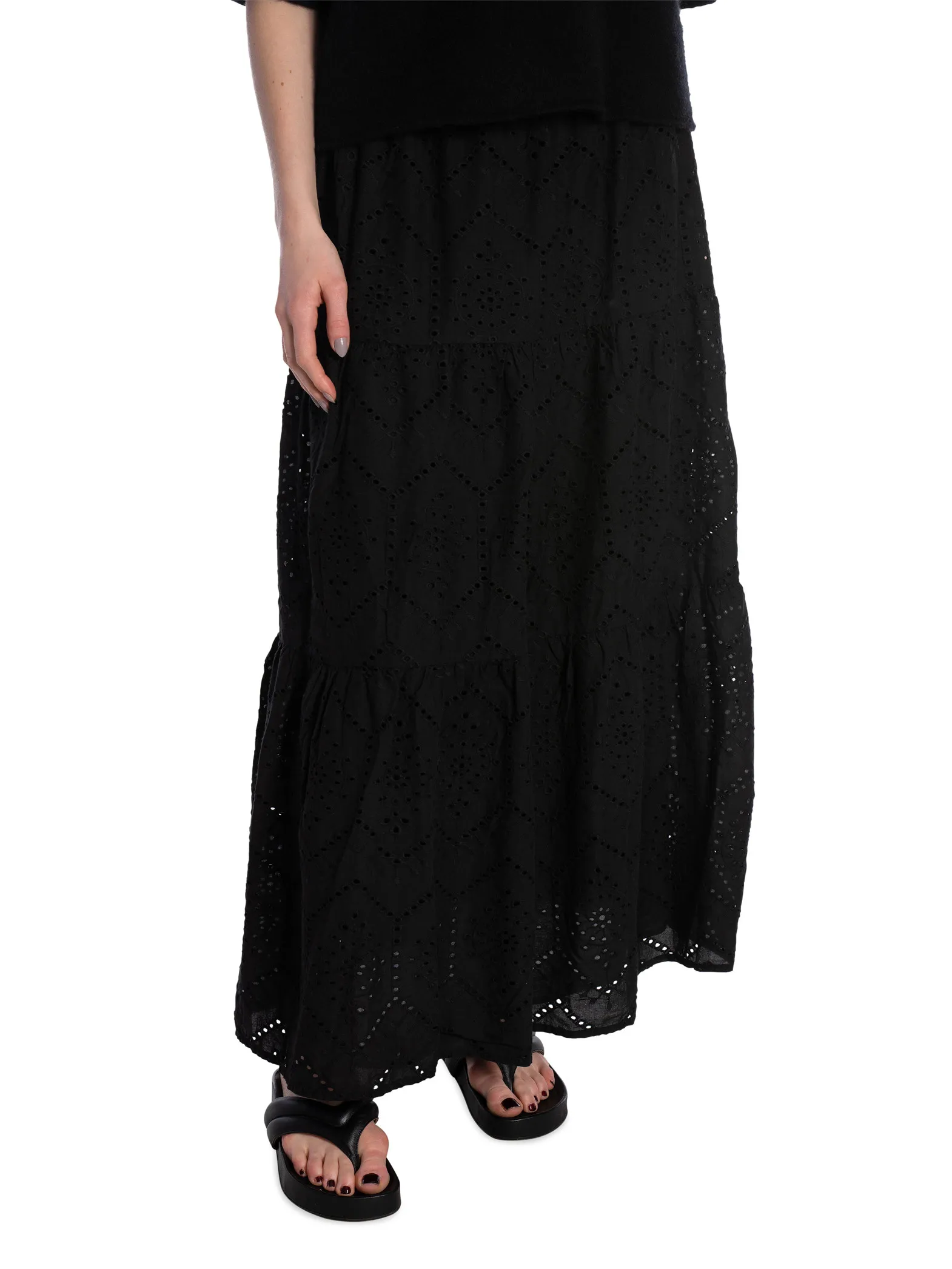 NEO NOIR SKIRT RANA EMBROIDERY BLACK